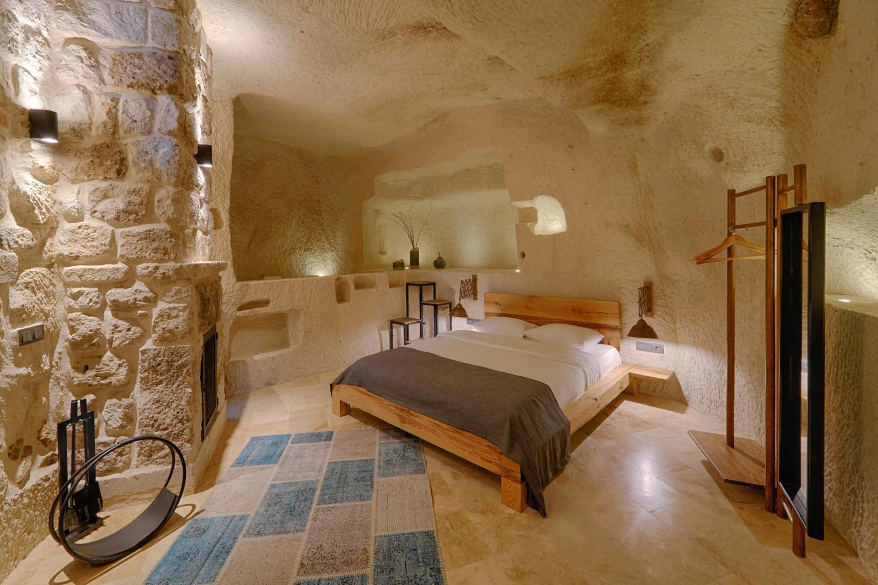Bed in Luvi Cave Hotel