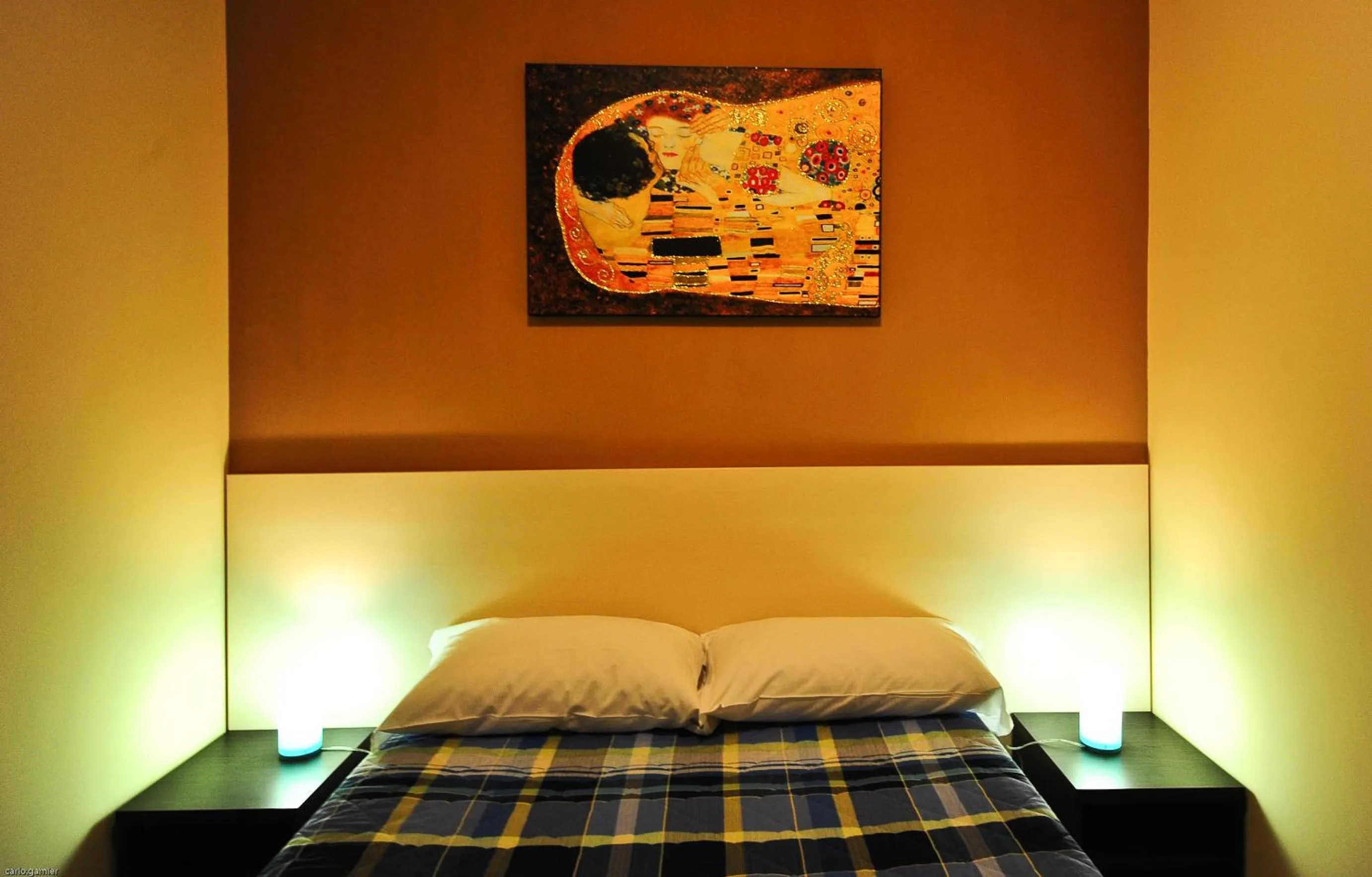 Bed in Hotel Mosaic Central Rome