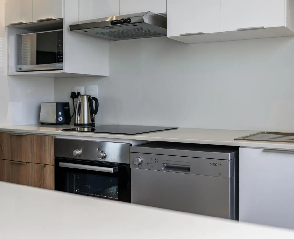 Kitchen or kitchenette in Paxton Luxury Apartments self-catering