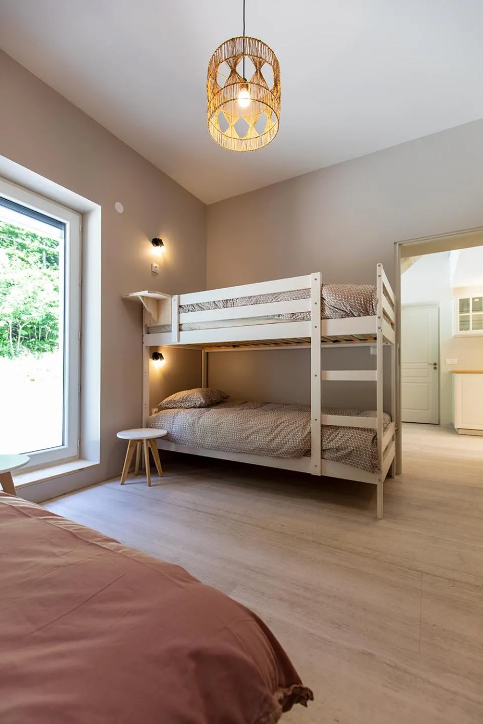 Bedroom, Bed in Gîte La Résilience, sur la piste de ski d'Autrans