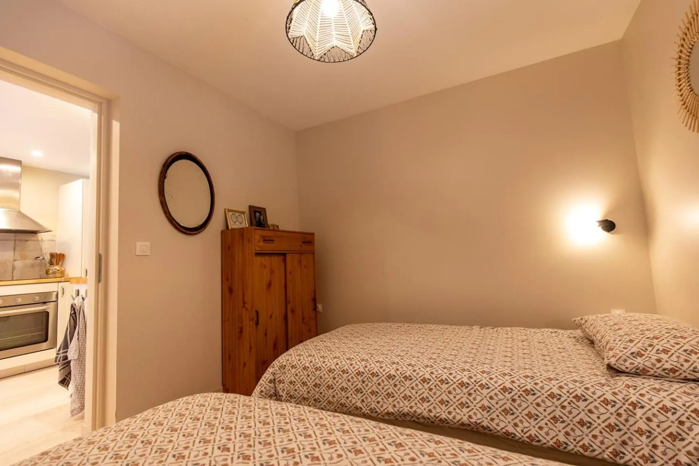 Bedroom, Bed in Gîte La Résilience, sur la piste de ski d'Autrans