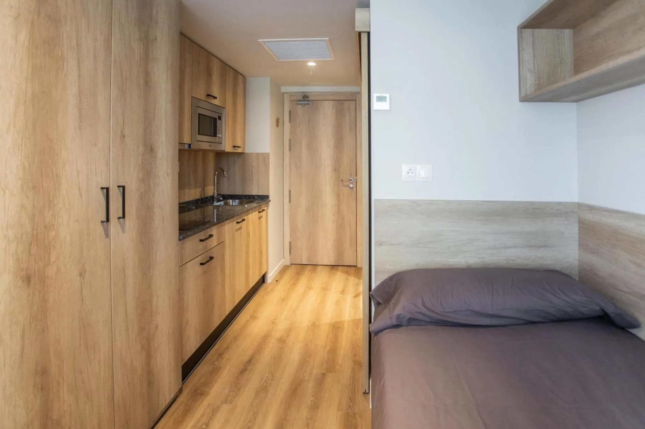 Bed in Micampus Bilbao Student Residence