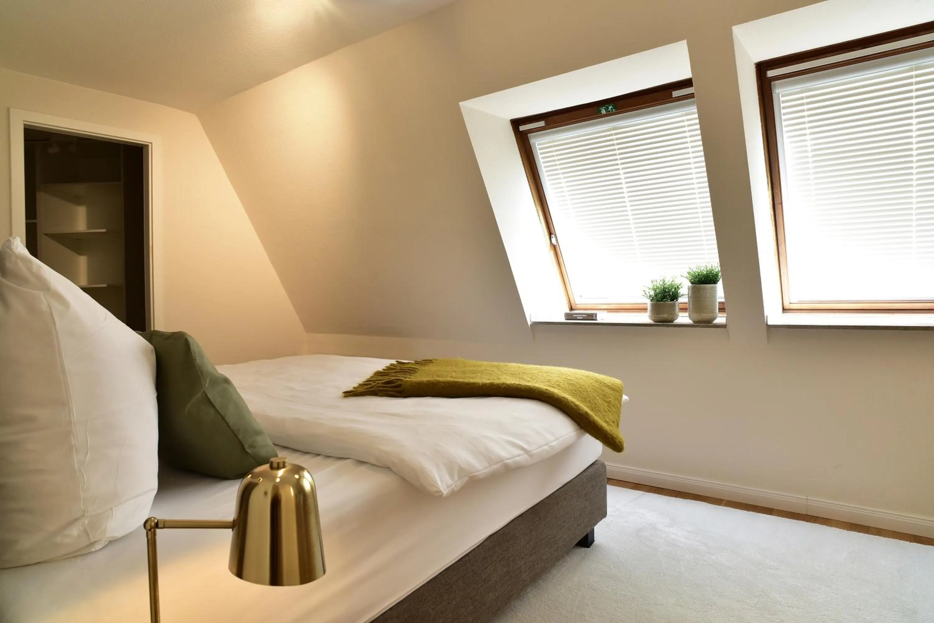 Bed in SAXX Apartments Leipzig