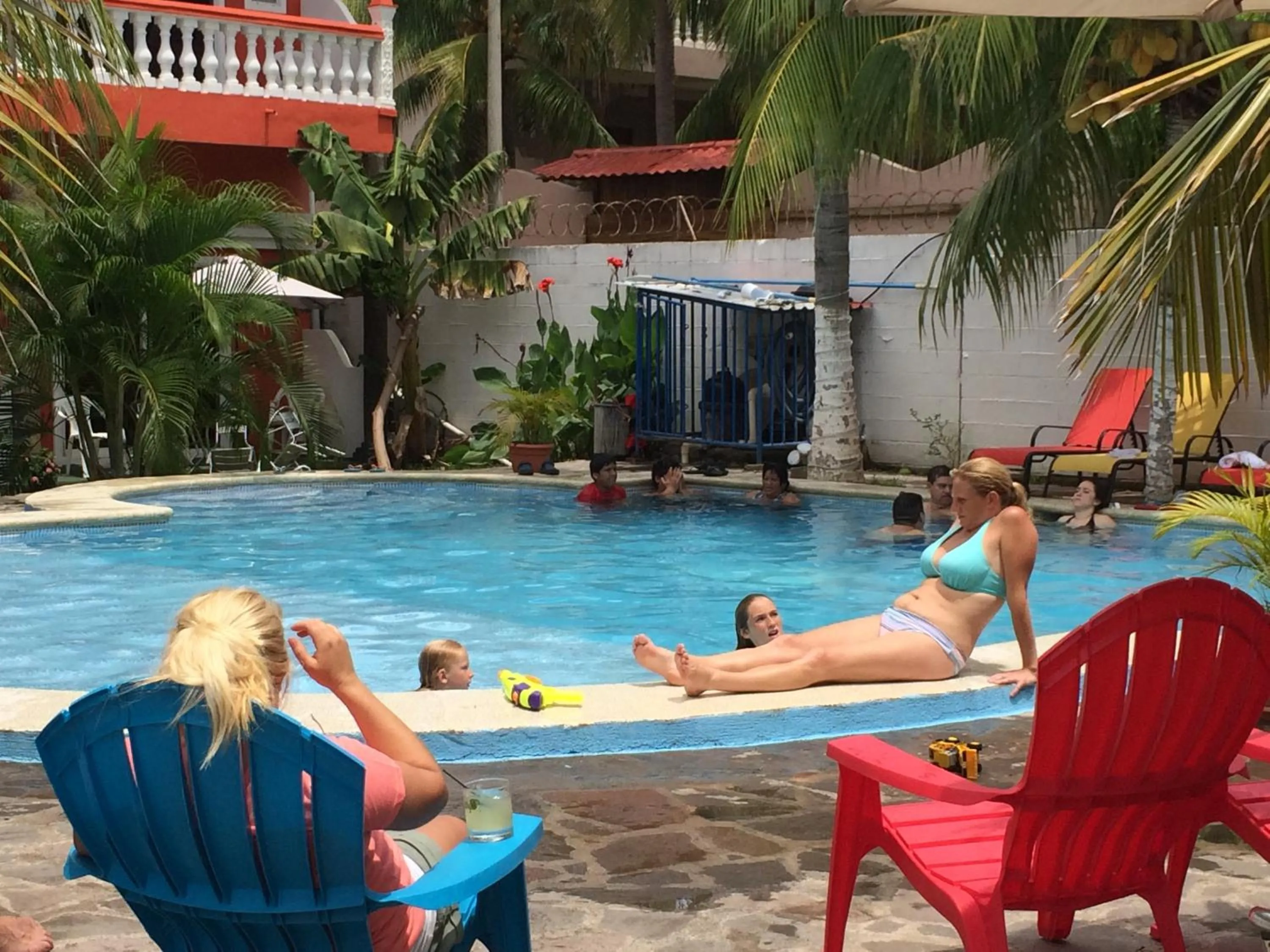 People in Sabas Beach Resort