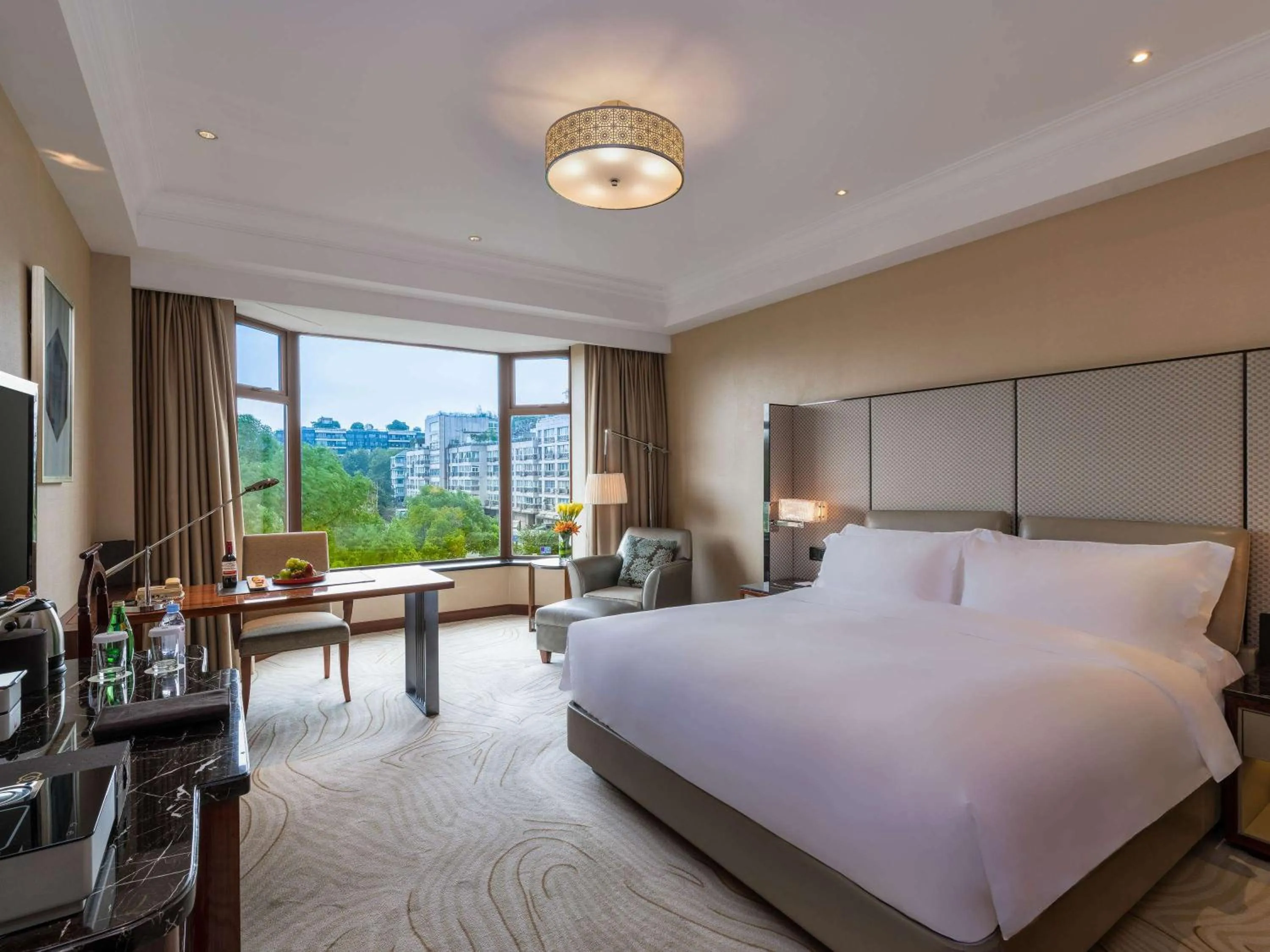 Bedroom, Bed in Sofitel Hangzhou Westlake - Few steps to West Lake, with panoramic lake view terrace