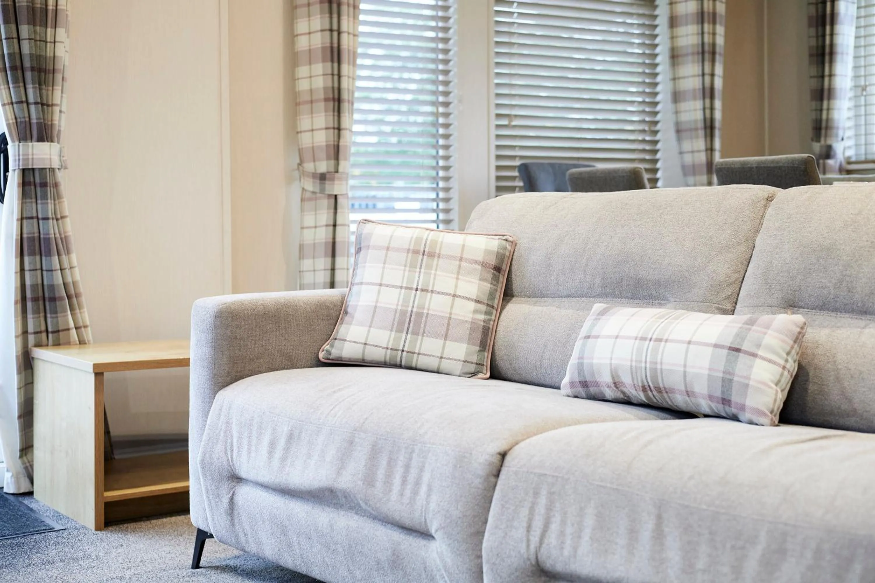 Living room in Kinship Lodge with Hot Tub