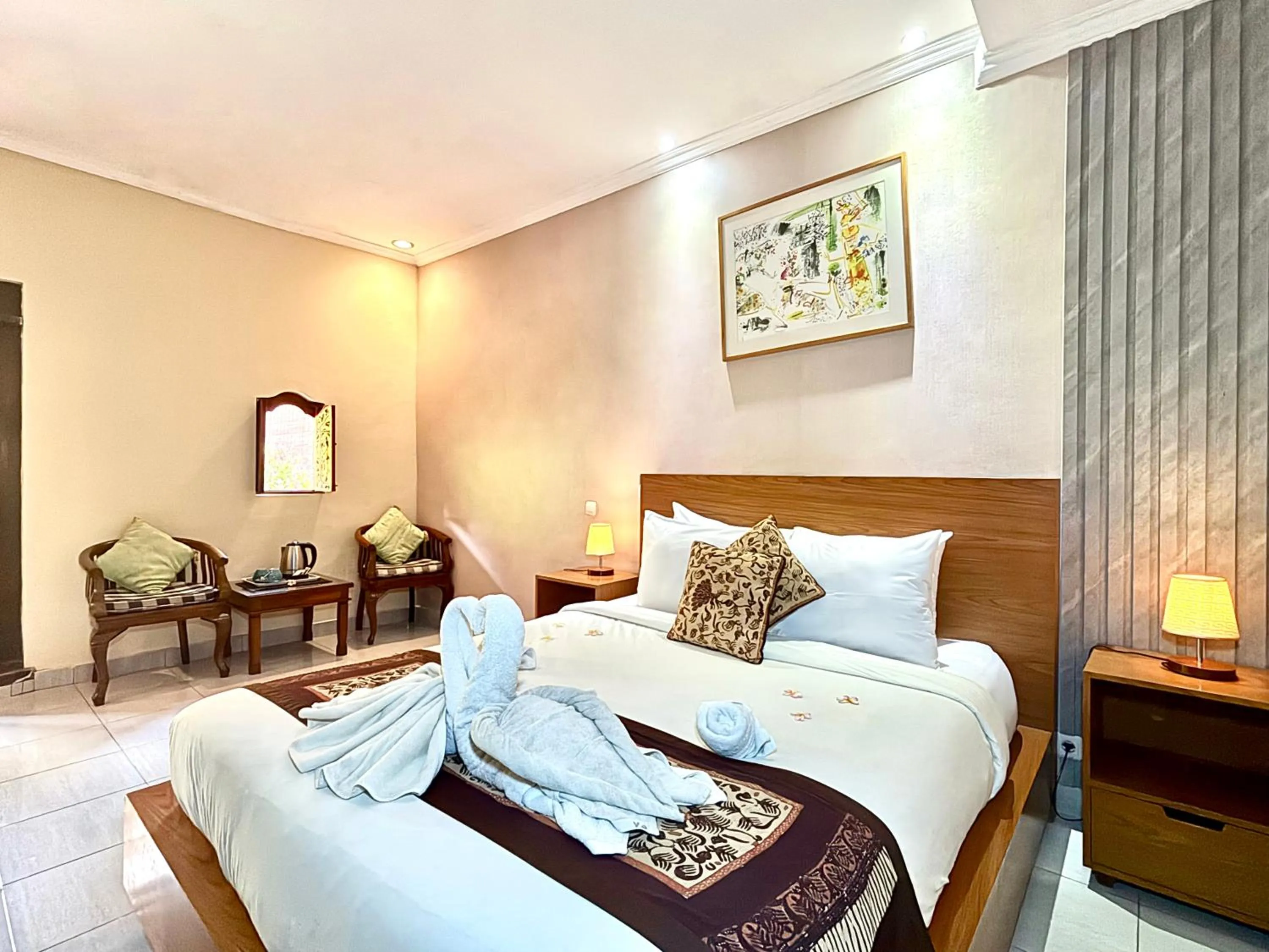 Bedroom, Bed in Puri Anyar Ubud