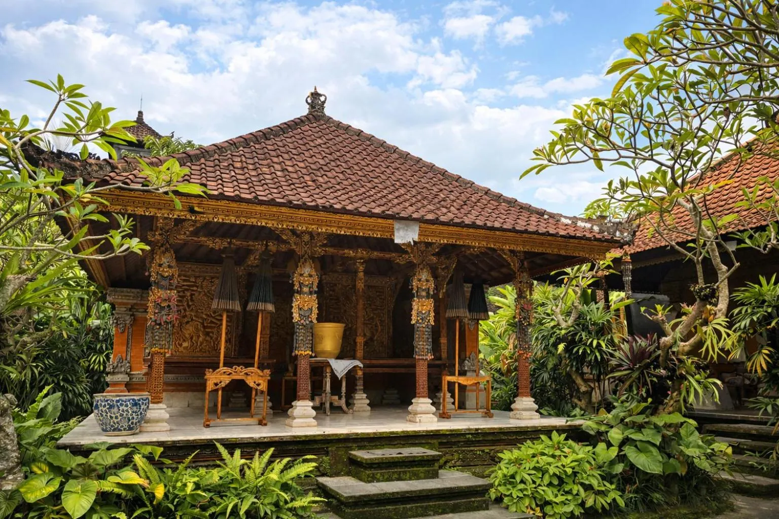 Inner courtyard view in Puri Anyar Ubud