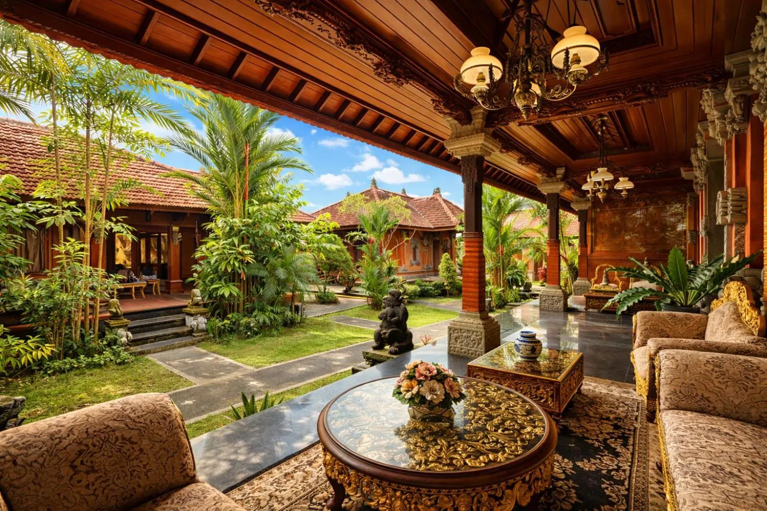 Lobby or reception in Puri Anyar Ubud