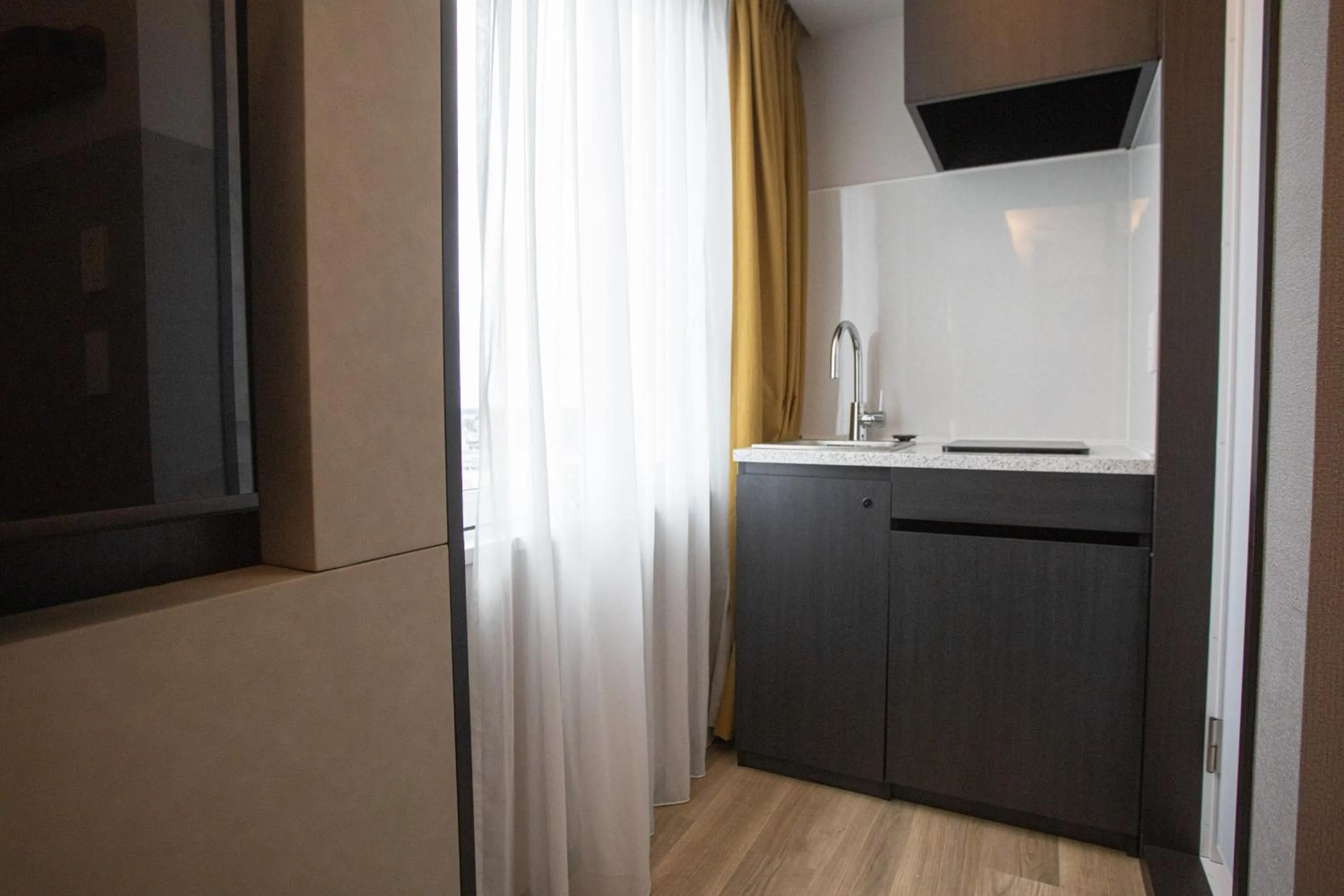 Kitchen or kitchenette in Wishton Hotel Yukari