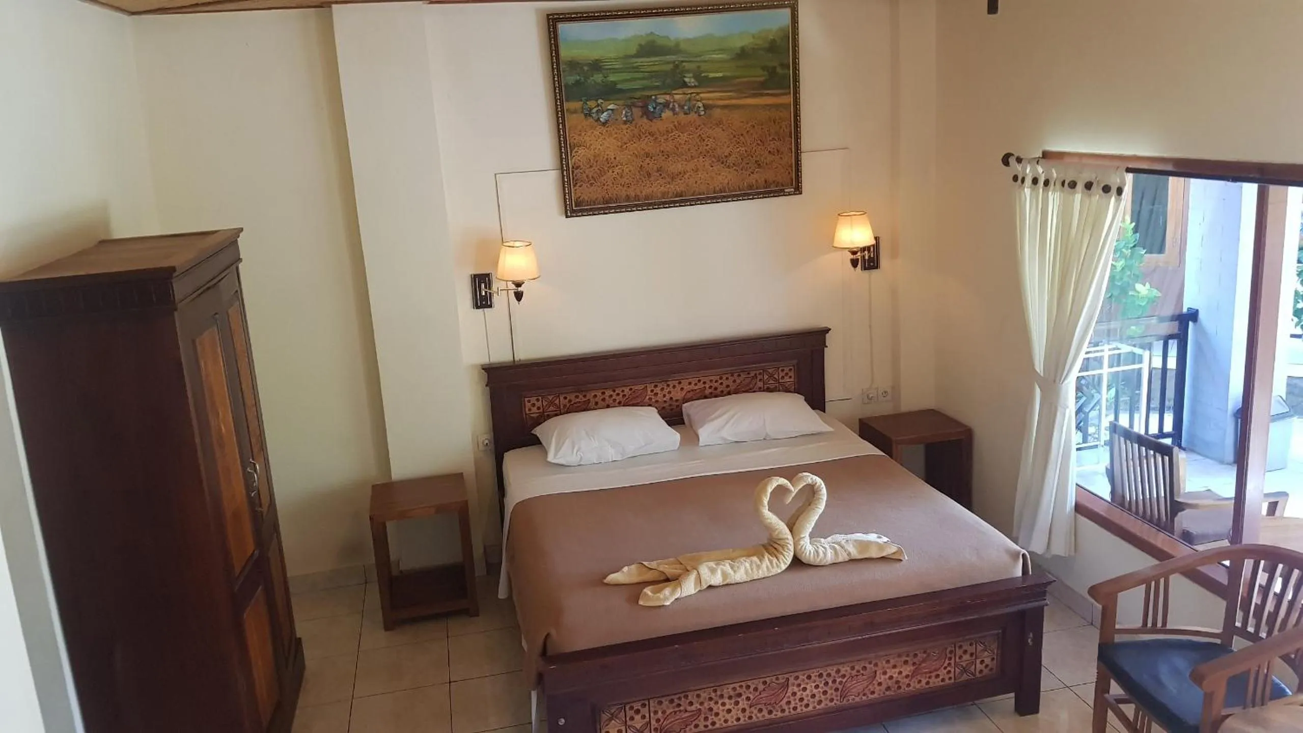 Bed in Hotel My Lovina