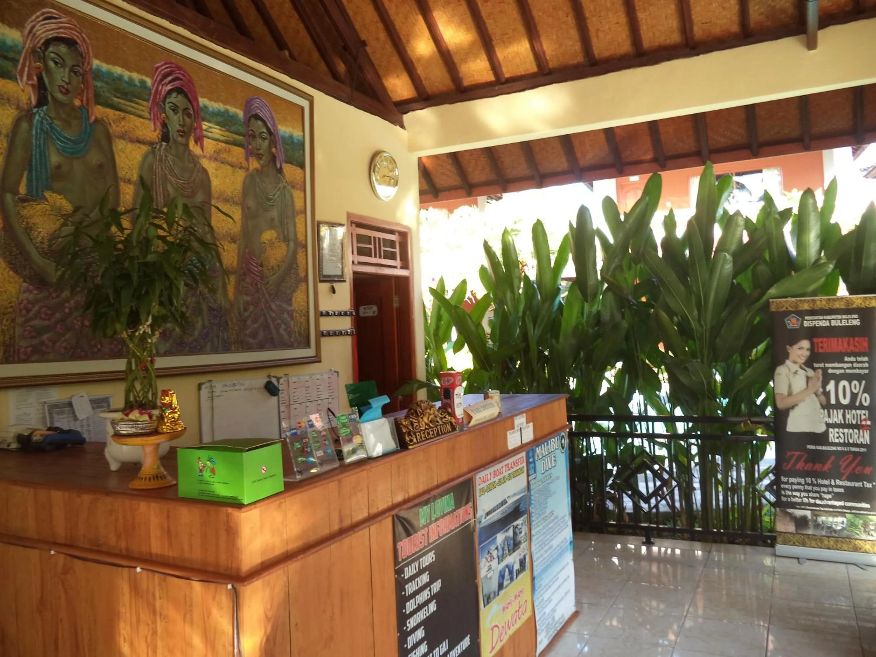 Lobby or reception in Hotel My Lovina