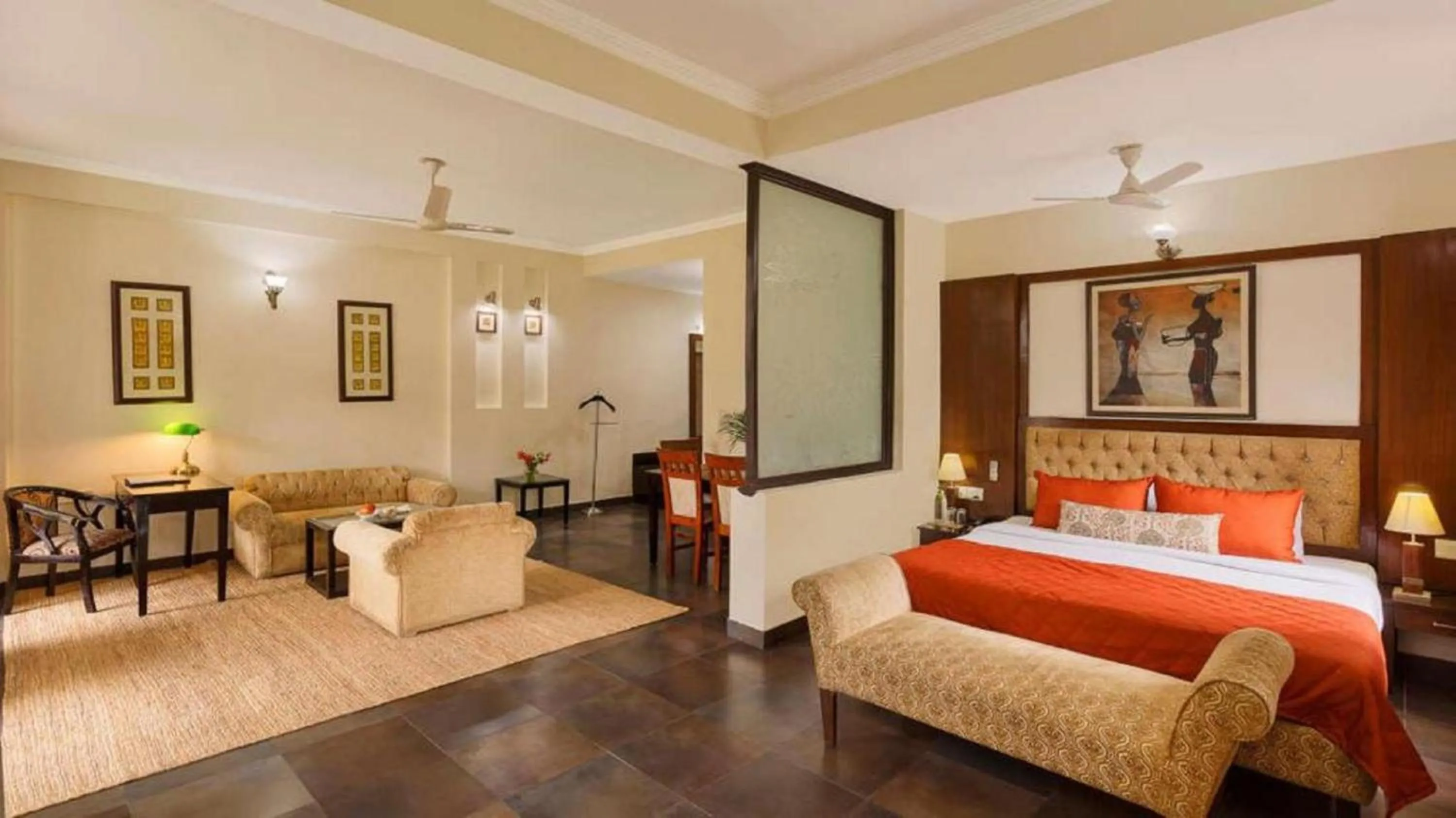 Bed in Naturoville Wellness Resort Rishikesh - Surrounded by Nature, Rooted in Wellness