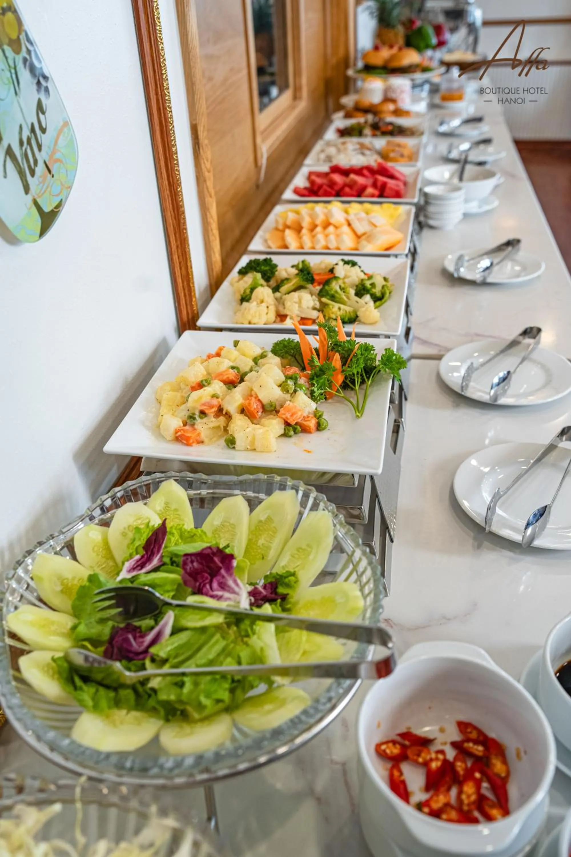 Buffet breakfast in Affa Boutique Hotel