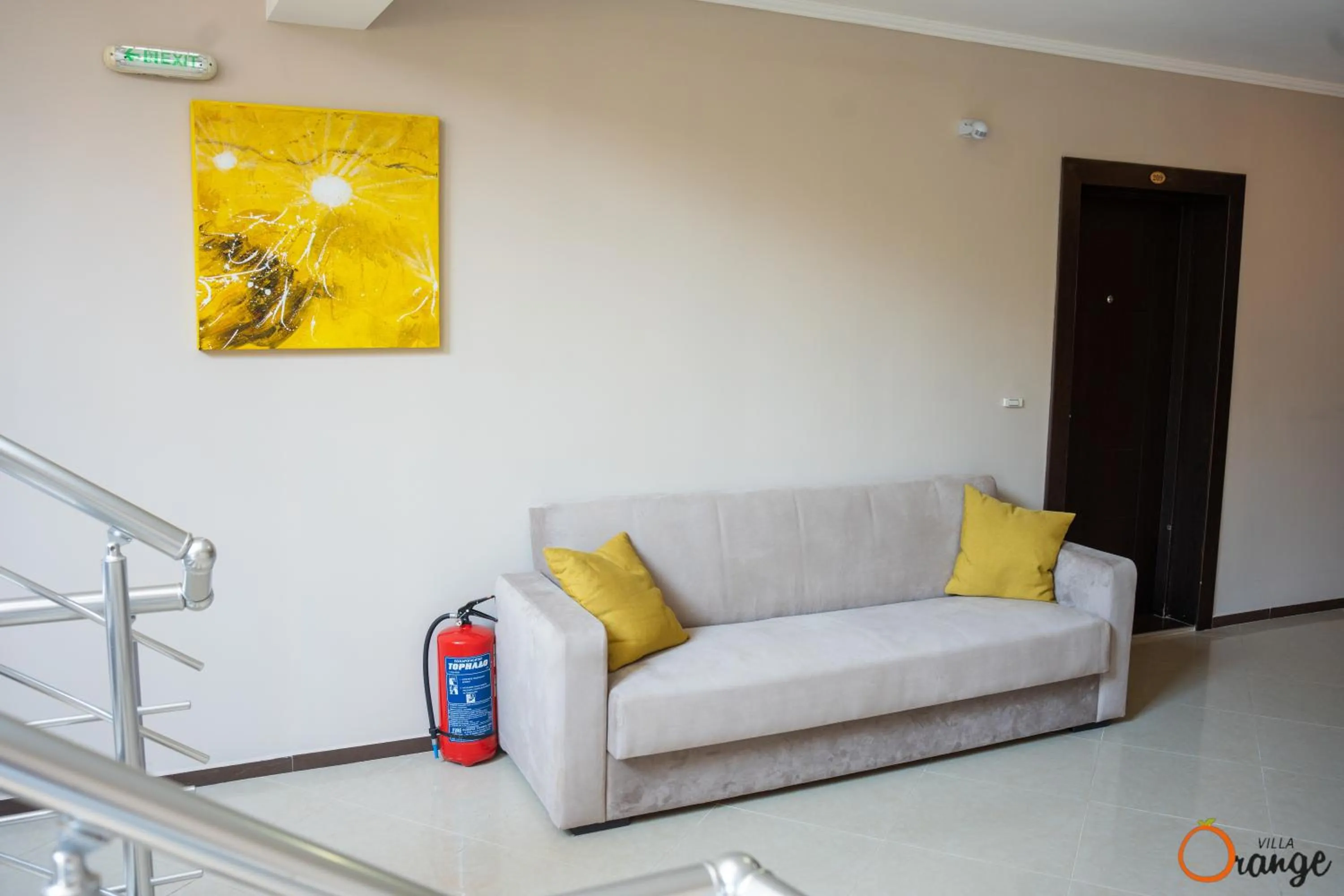 Seating area in Villa Orange