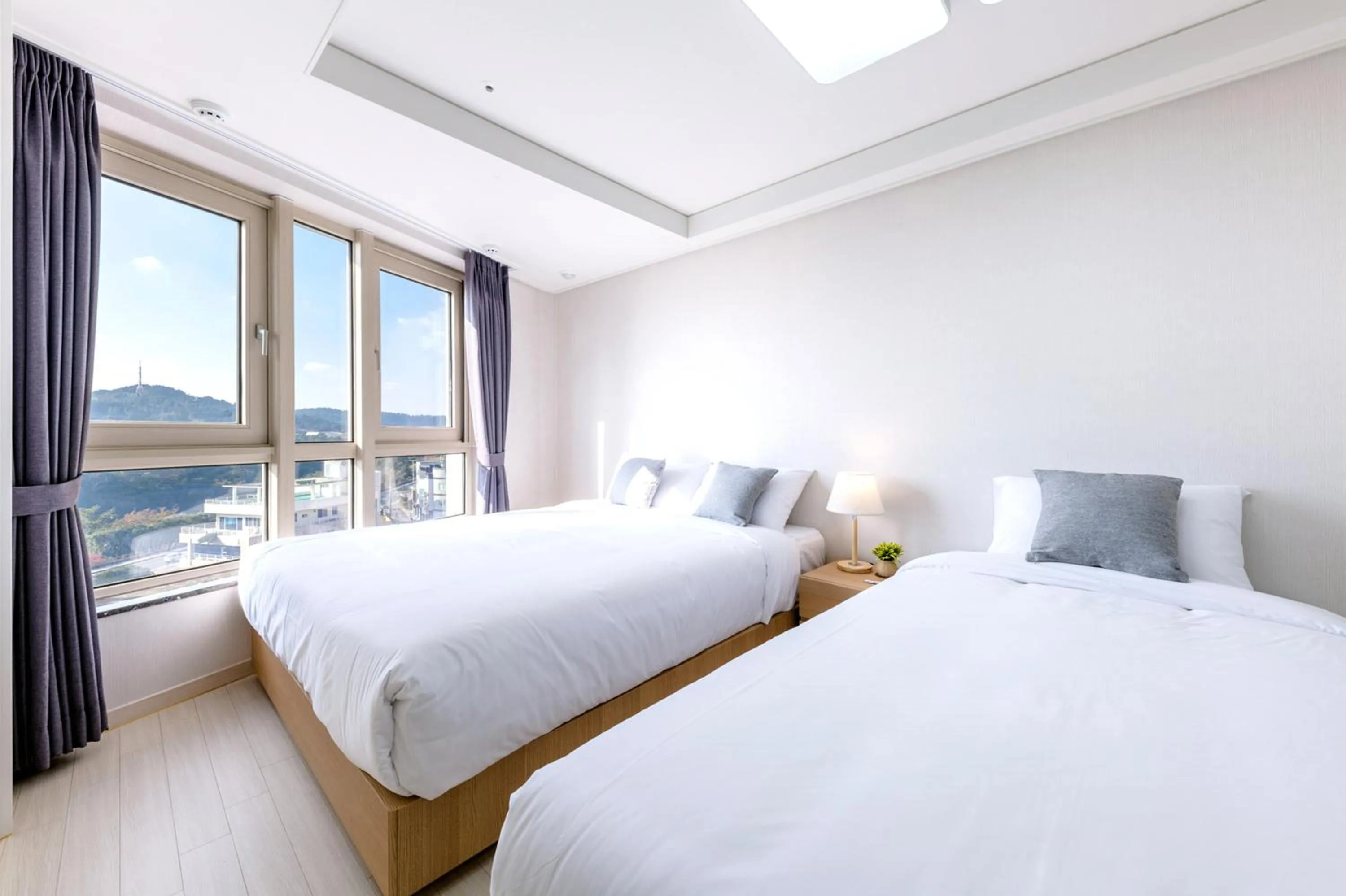 Photo of the whole room, Bed in Shin Shin Hotel Seogwipo