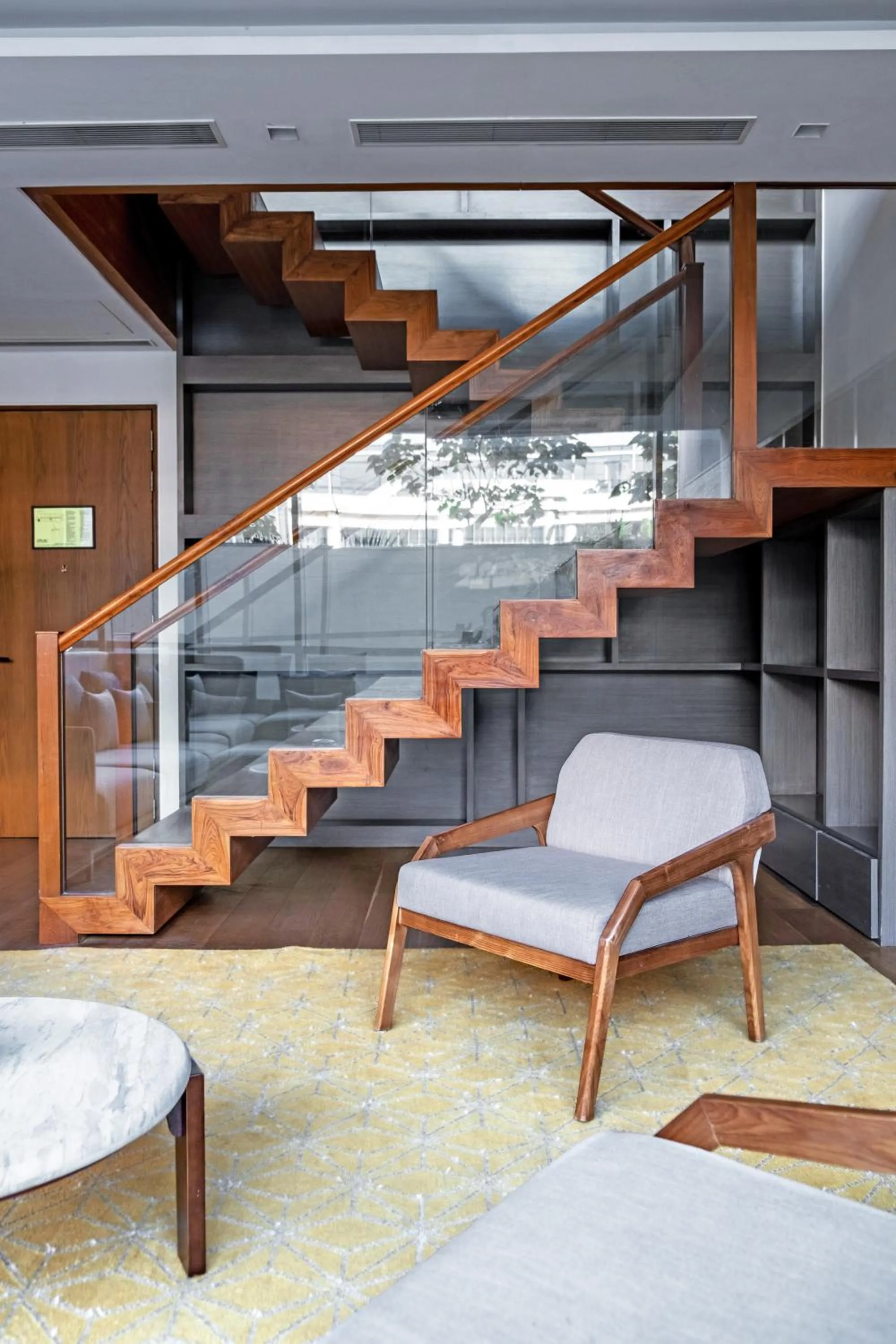 Seating area in Hyatt Delhi Residences