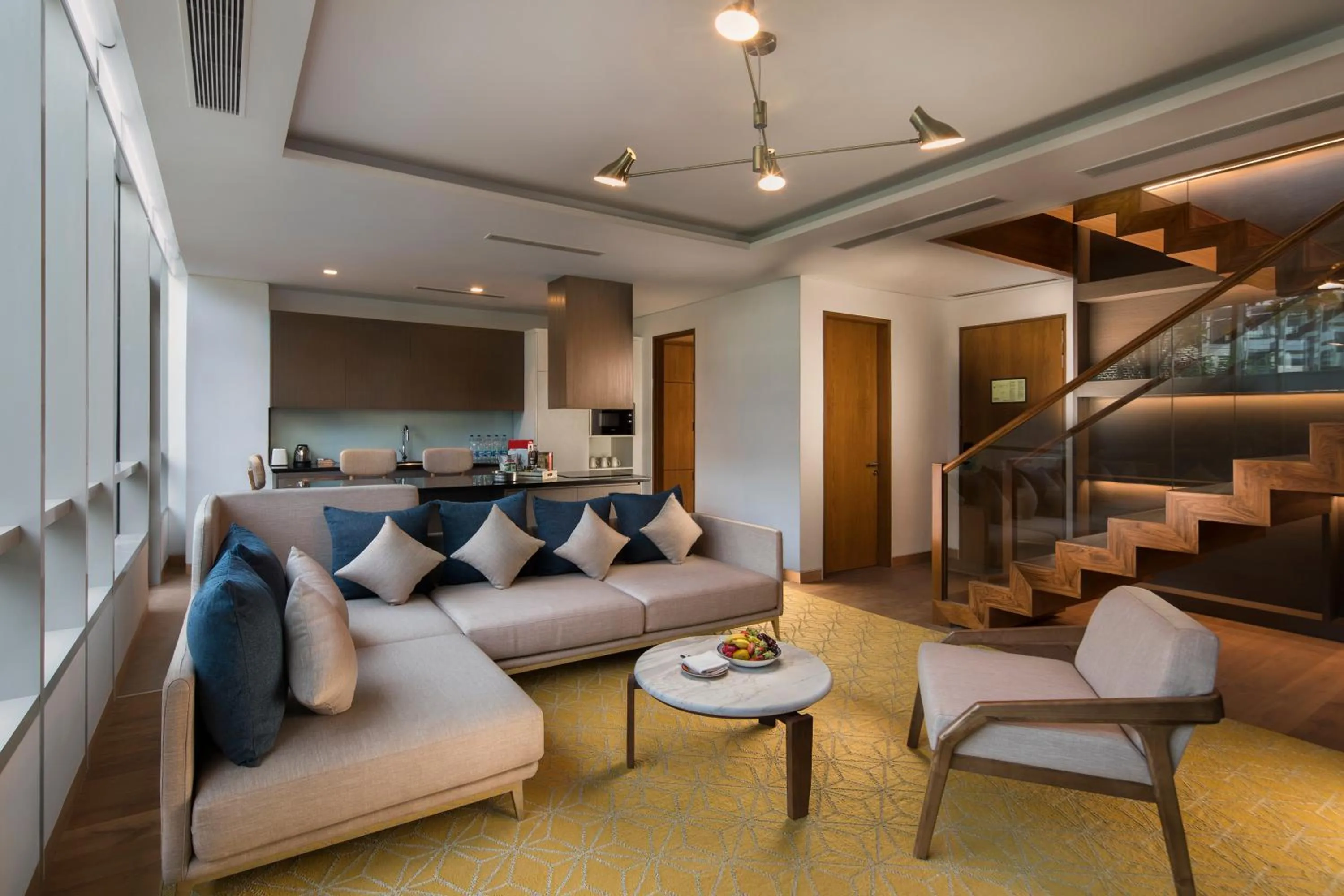 Living room in Hyatt Delhi Residences