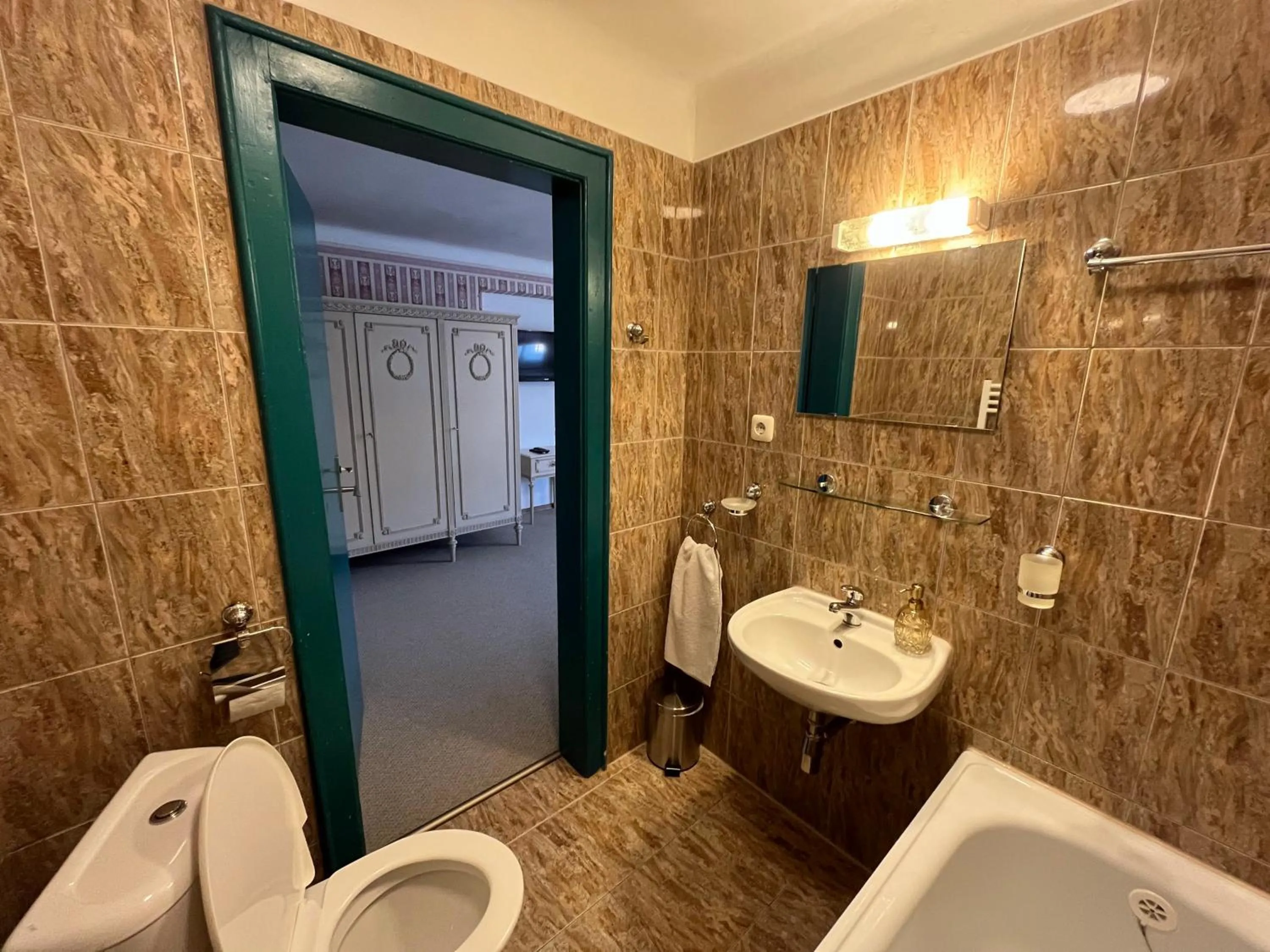 Toilet in Pension Zámek Rudník
