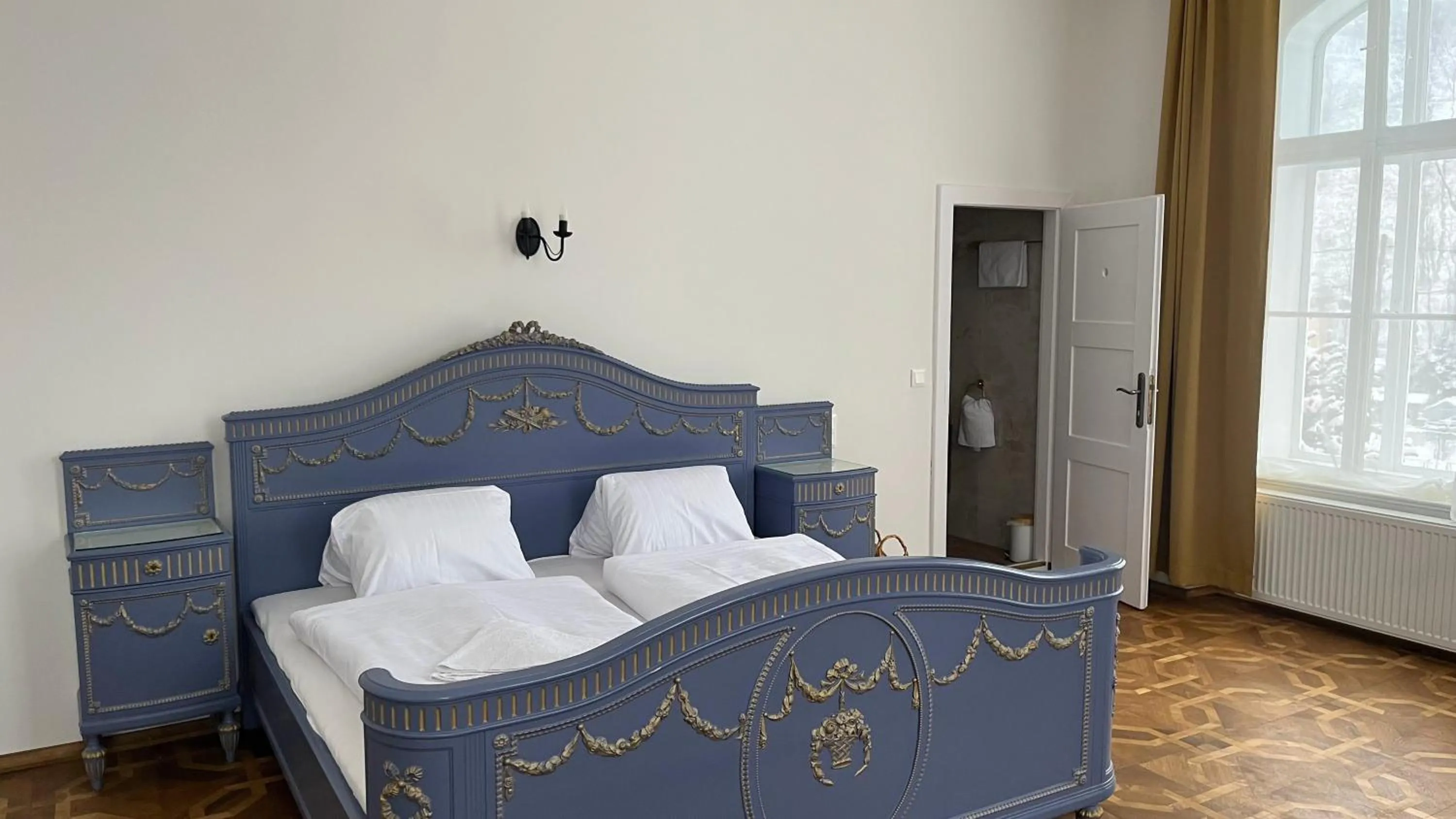 Bed in Pension Zámek Rudník
