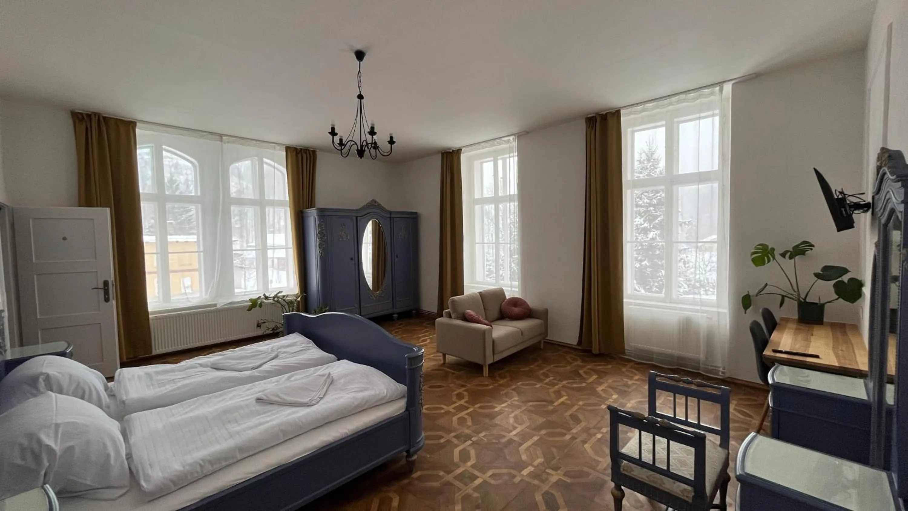 Bed in Pension Zámek Rudník