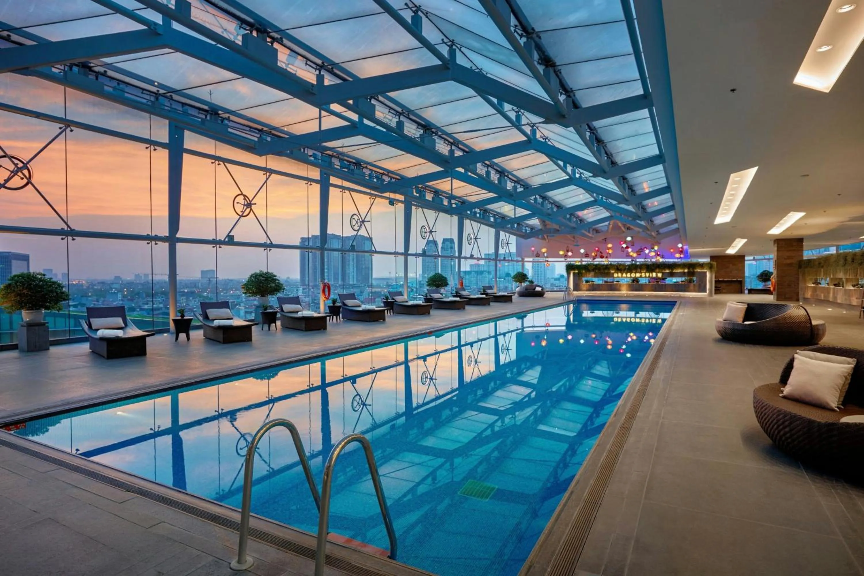Swimming pool in JW Marriott Hotel Hanoi