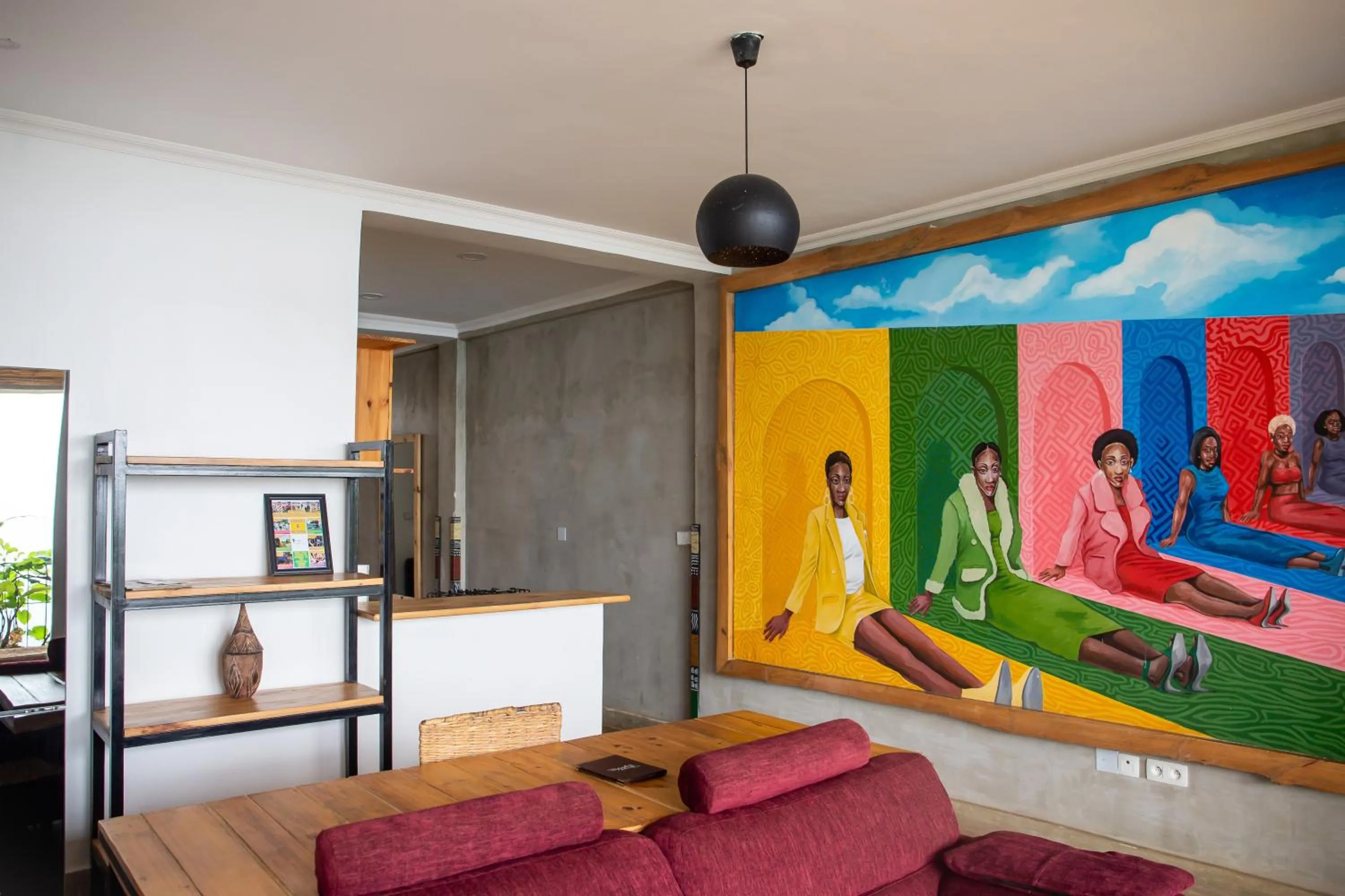 Living room in Eagle View Lodge - Kigali