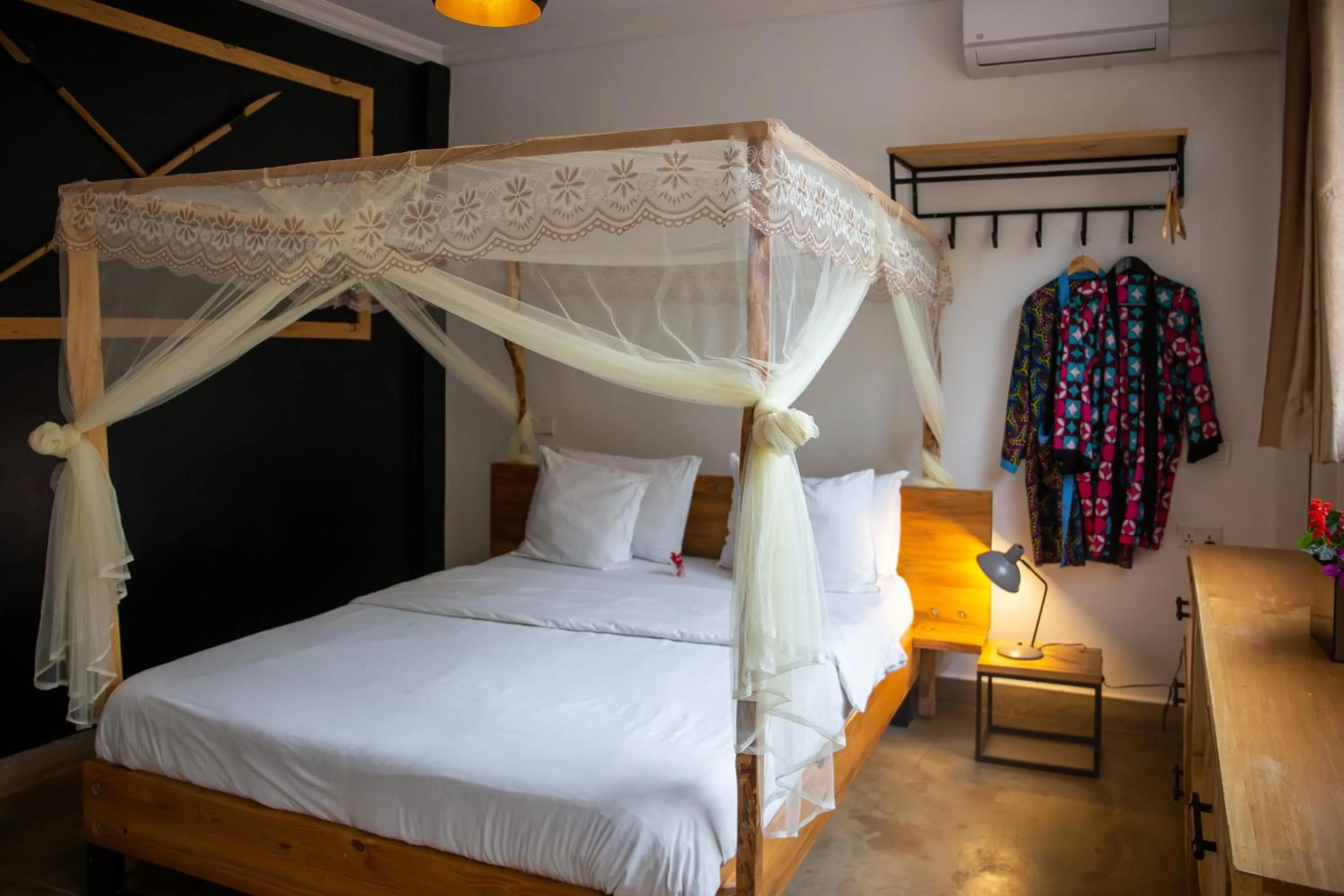 Bed in Eagle View Lodge - Kigali