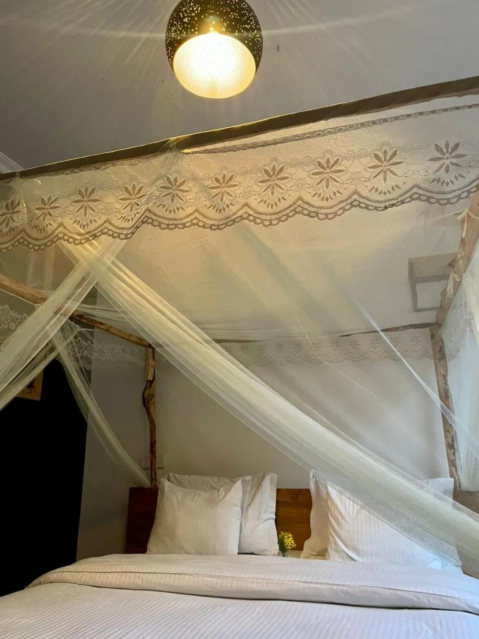 Bed in Eagle View Lodge - Kigali