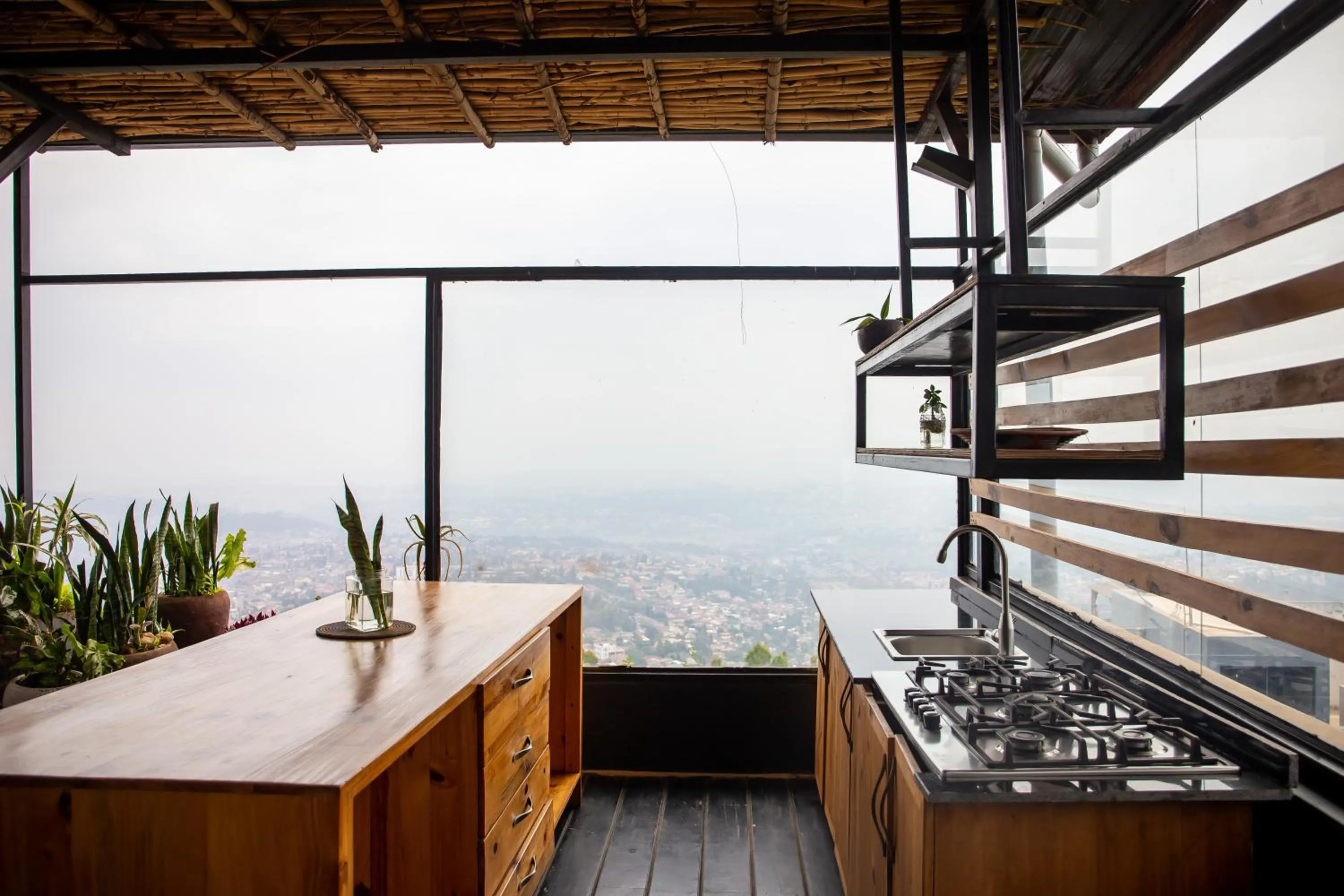 Natural landscape in Eagle View Lodge - Kigali