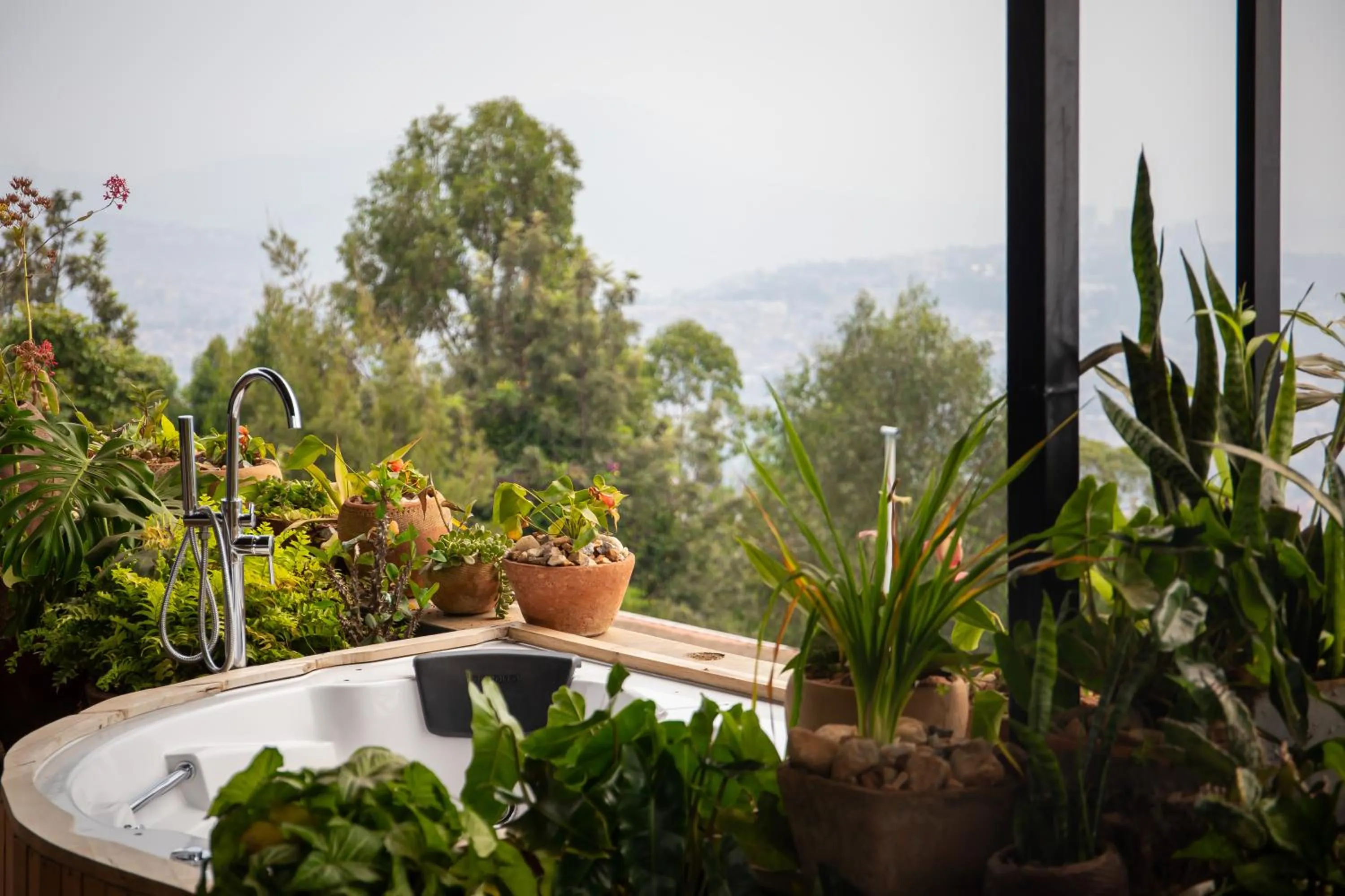 Natural landscape in Eagle View Lodge - Kigali