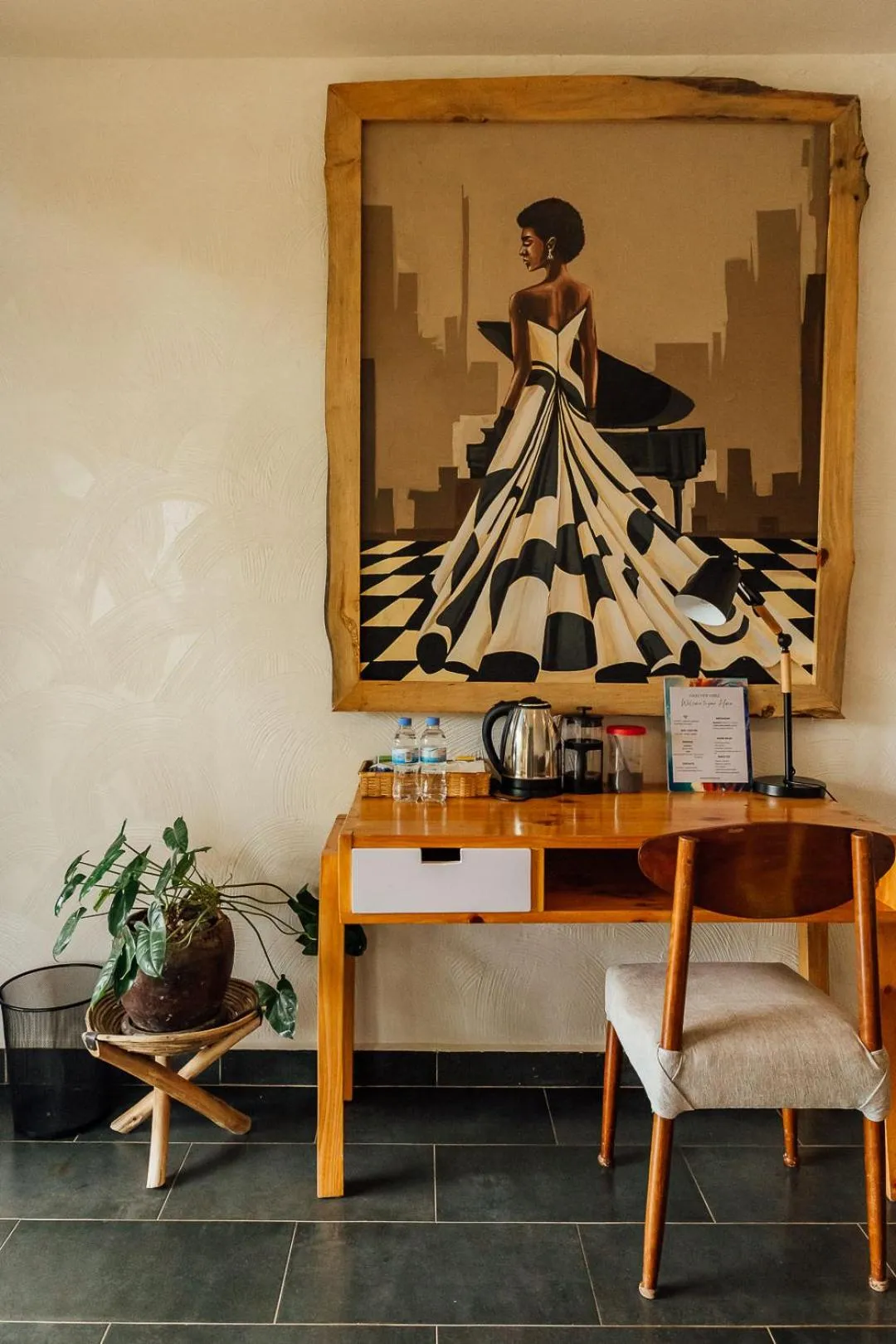 Seating area in Eagle View Lodge - Kigali