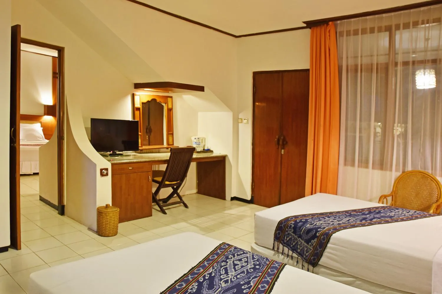 Bedroom, Bed in Puri Naga Beachfront Cottages