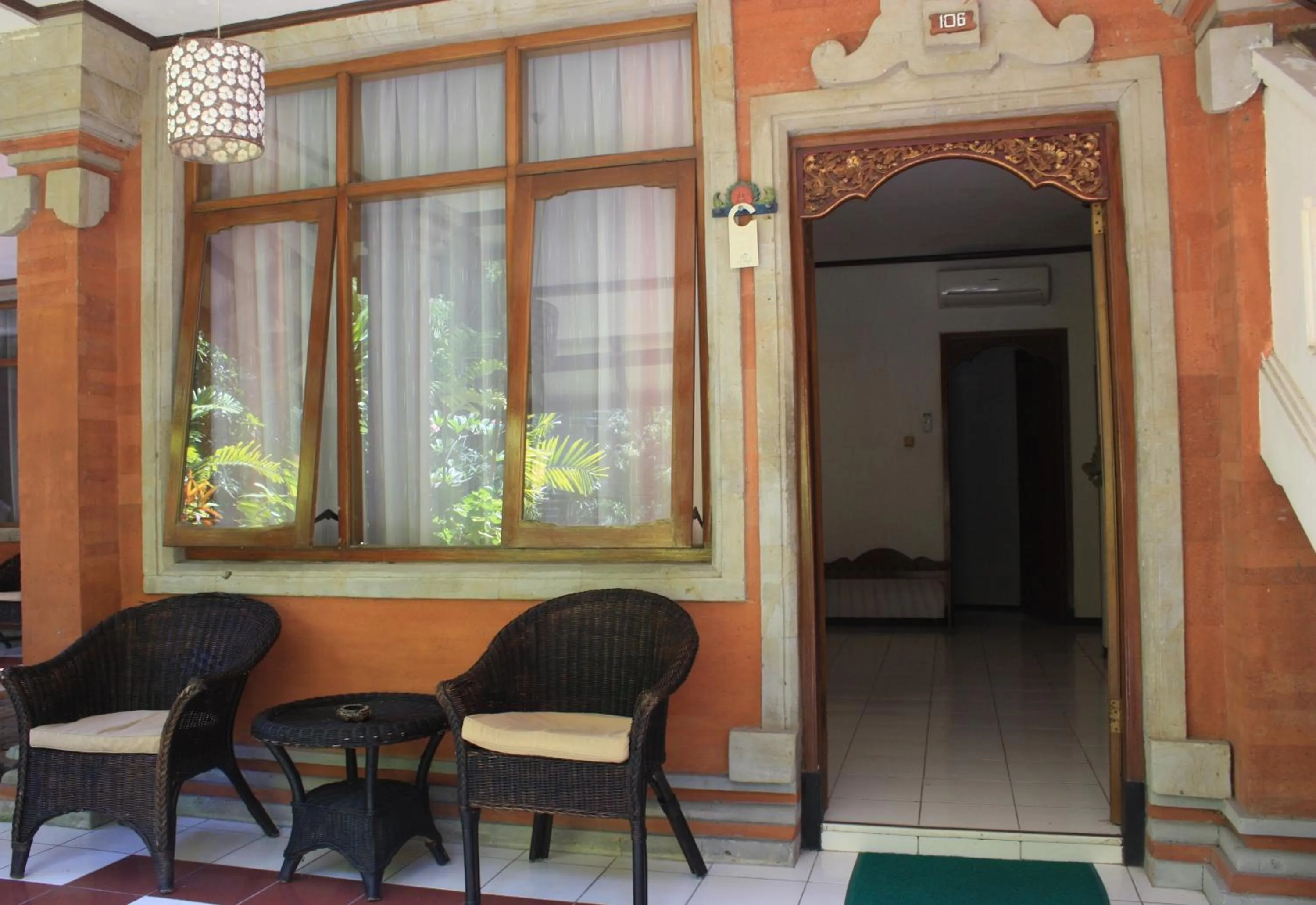 Patio in Puri Naga Beachfront Cottages