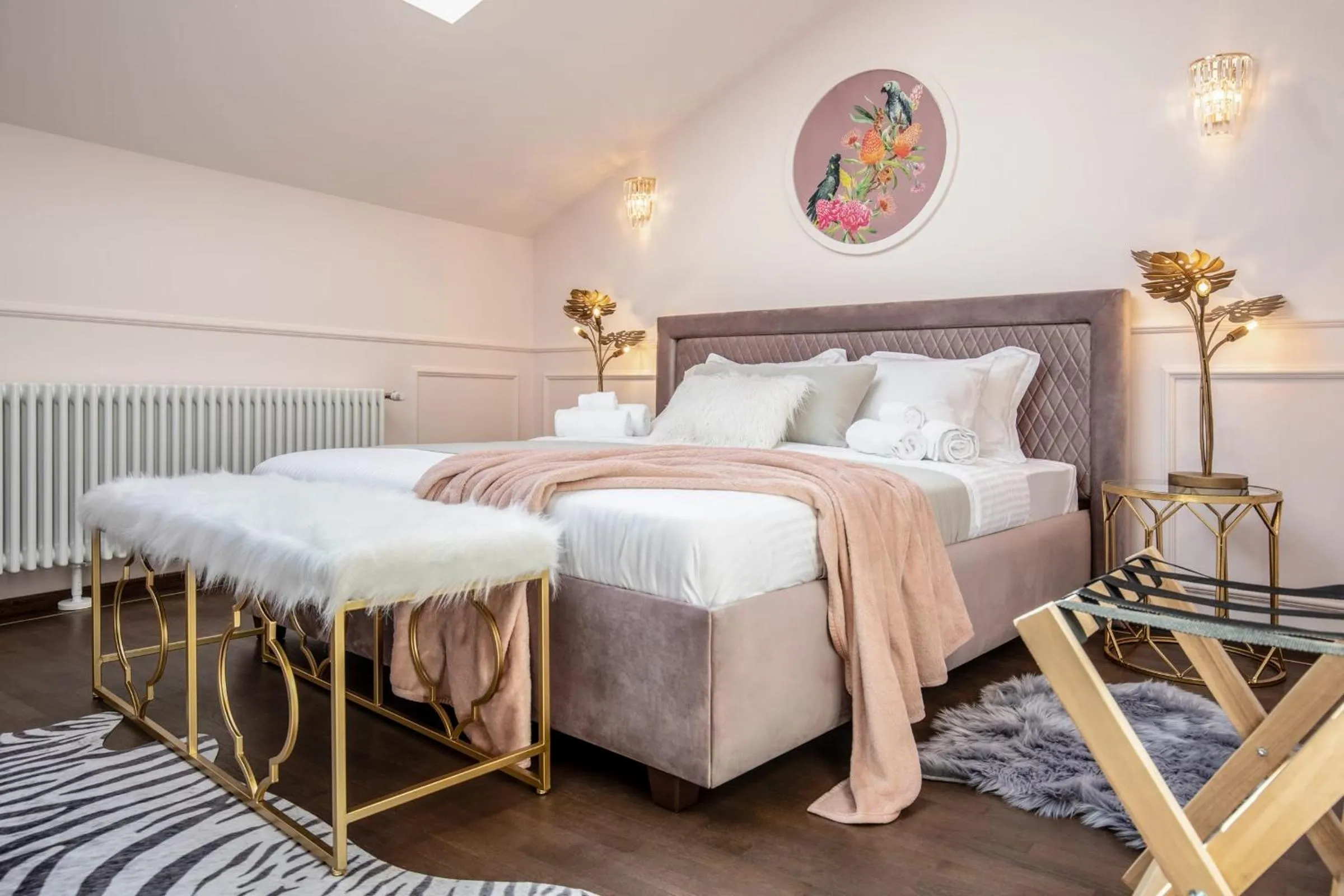 Bed in Old Town Luxury Suites