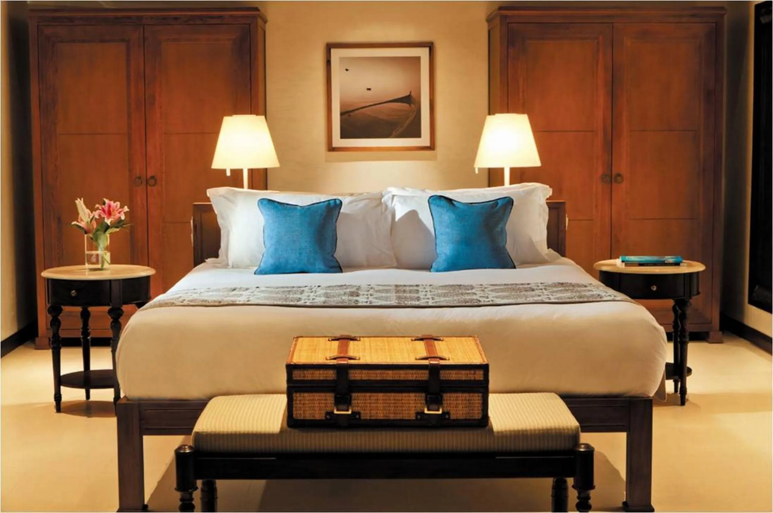 Bed in The Residence Maldives