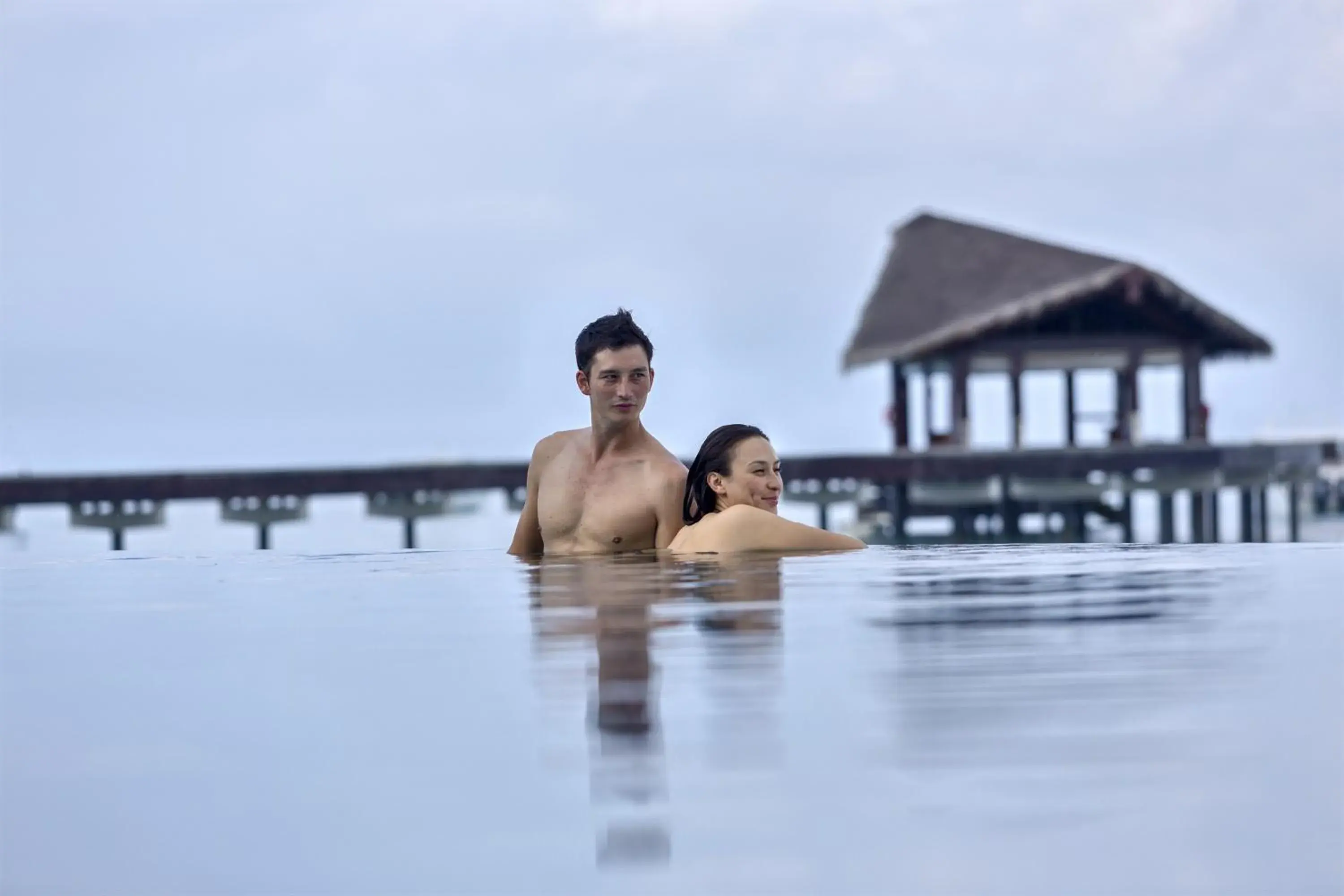 Swimming pool in The Residence Maldives Swimming pool in The Residence Maldives