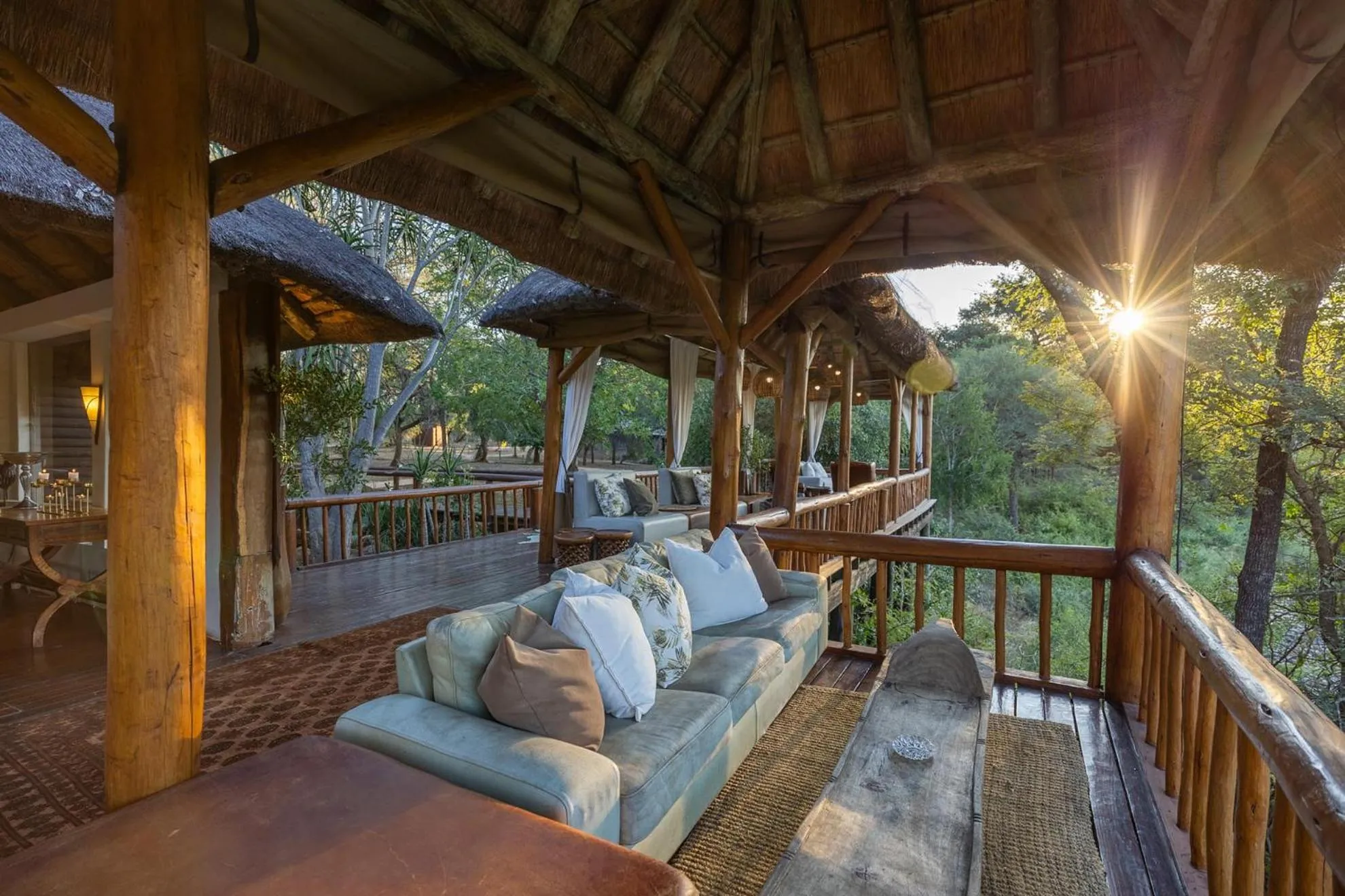 Communal lounge/ TV room in Karongwe - River Safari Lodge