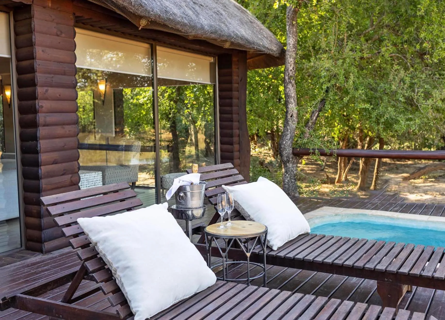 Patio in Karongwe - River Safari Lodge