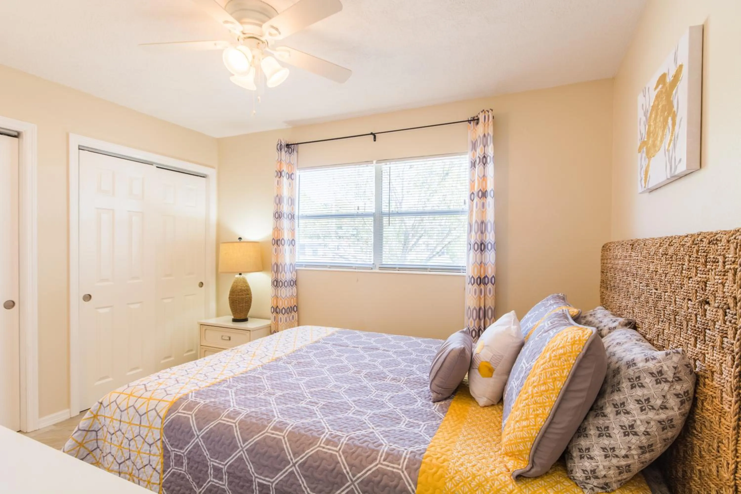 Bed in Villa Franca bungalow