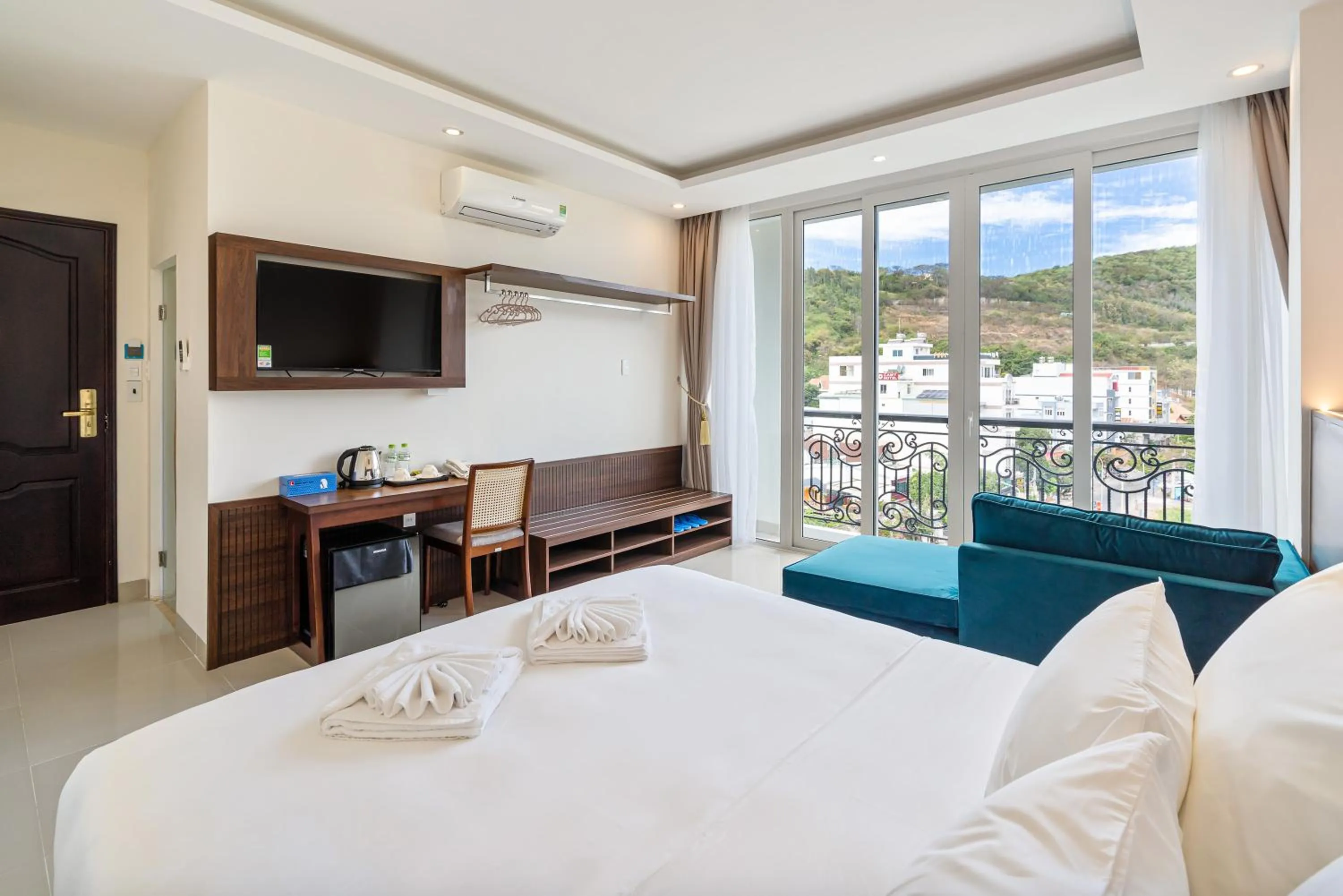 Seating area, Bed in Aquatel Vung Tau