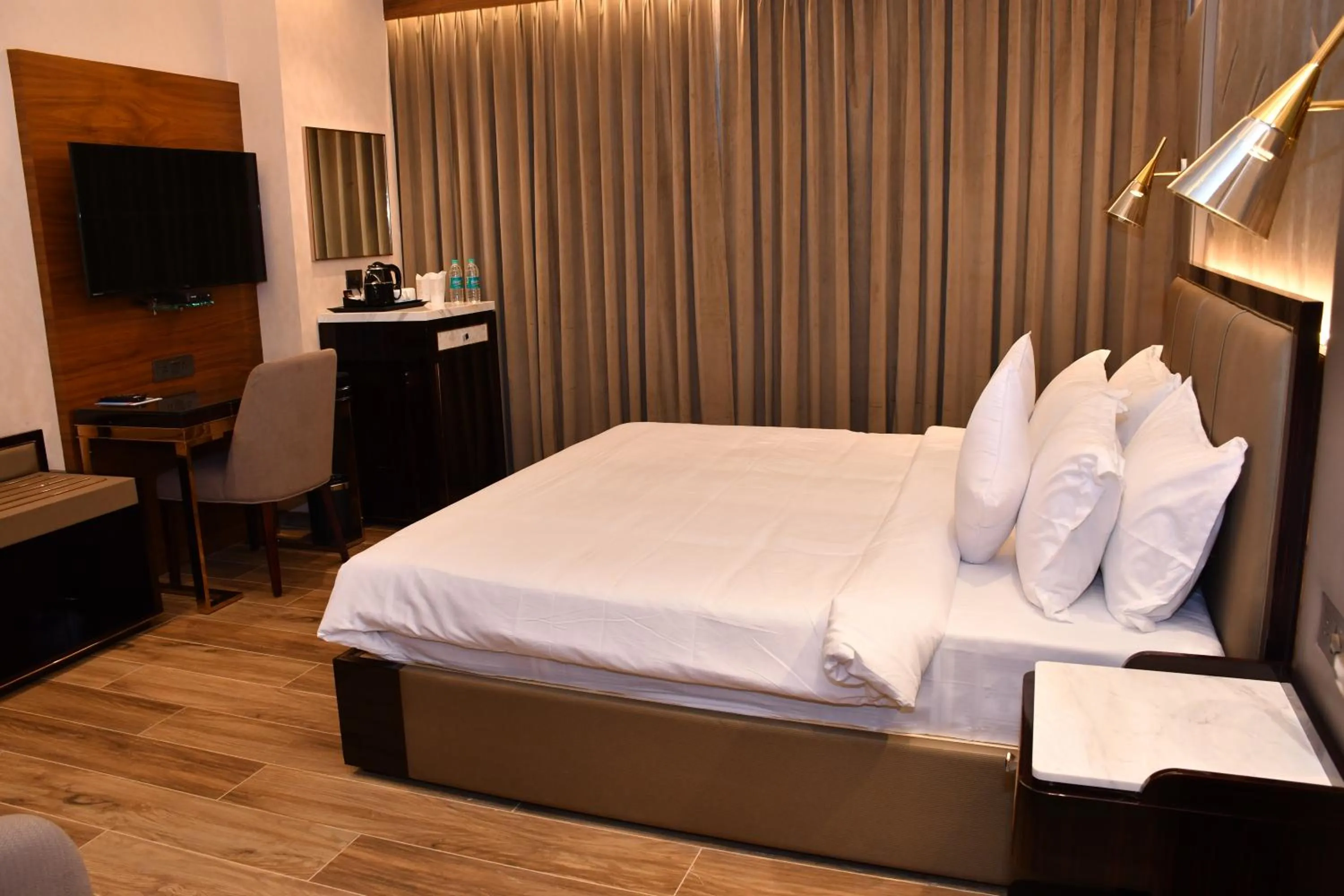 Bed in Hotel Palazzo Prime