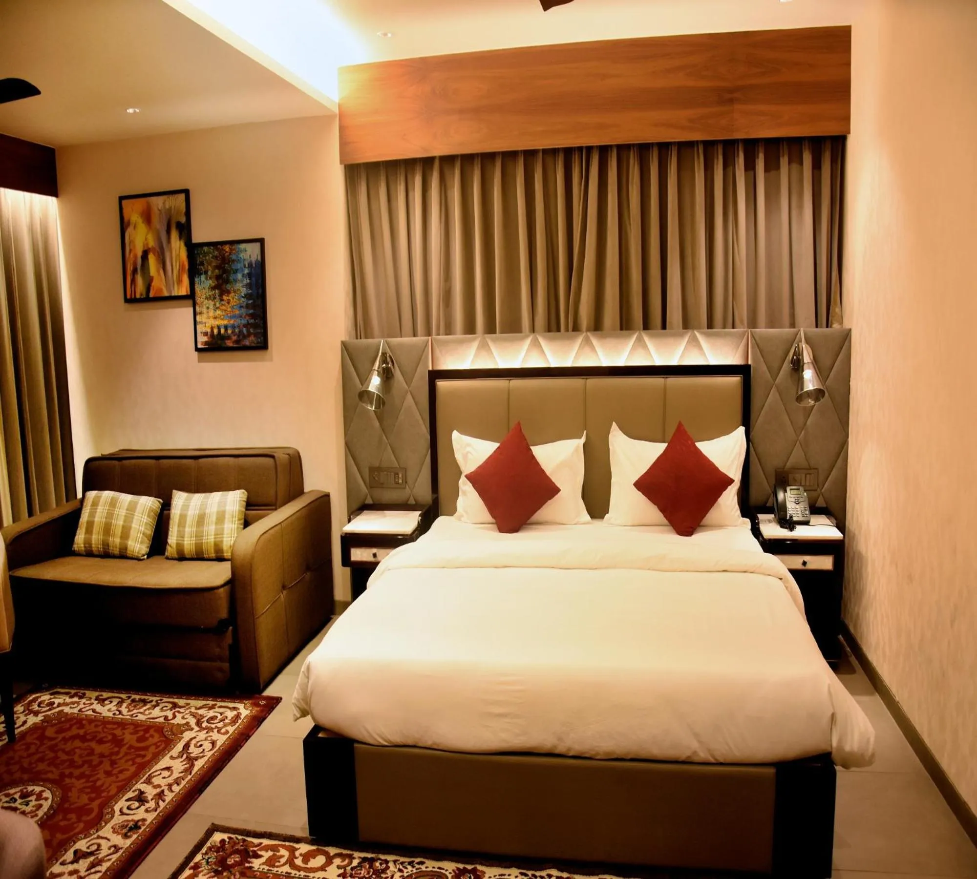 Bed in Hotel Palazzo Prime