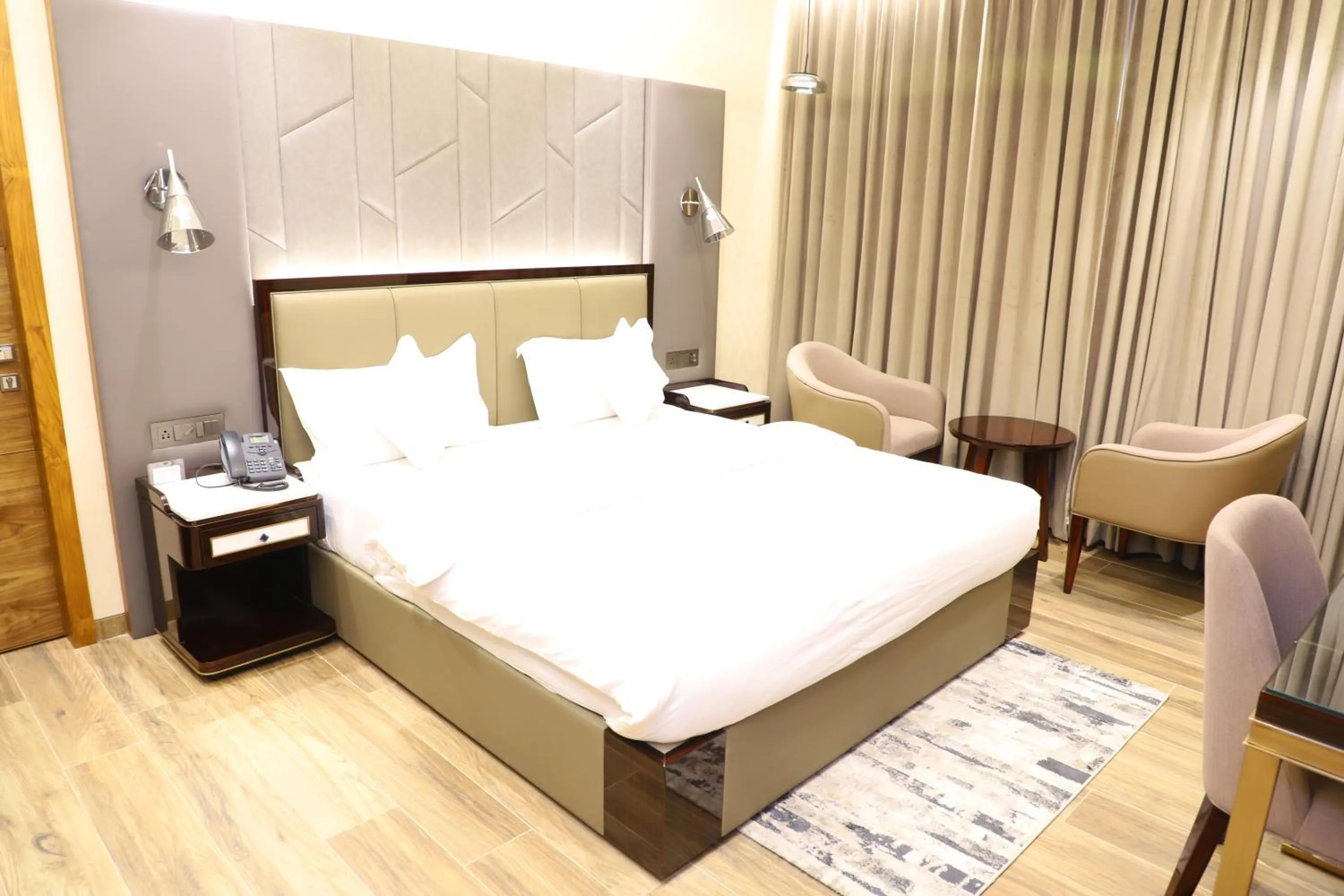 Bed in Hotel Palazzo Prime