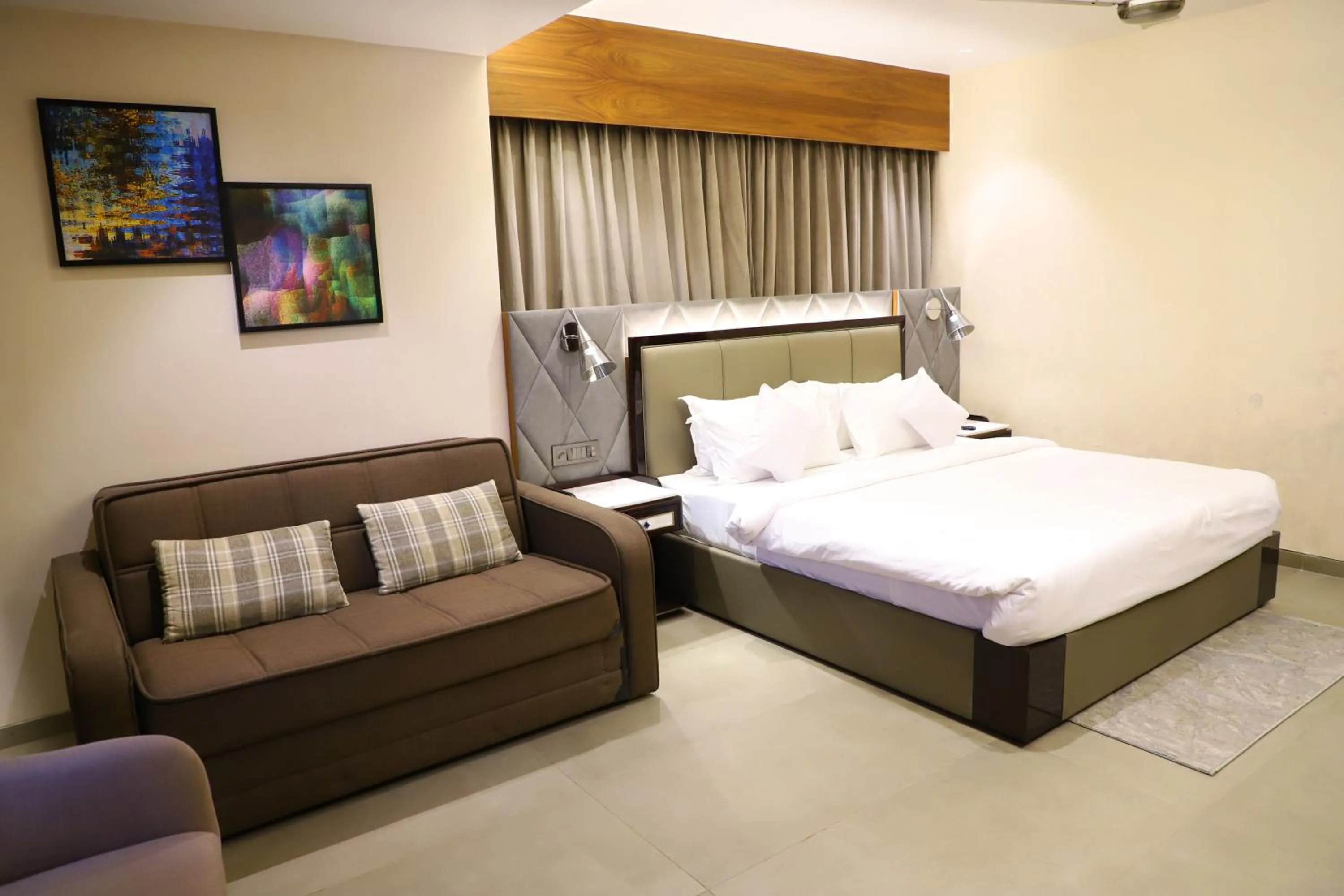 Bed in Hotel Palazzo Prime