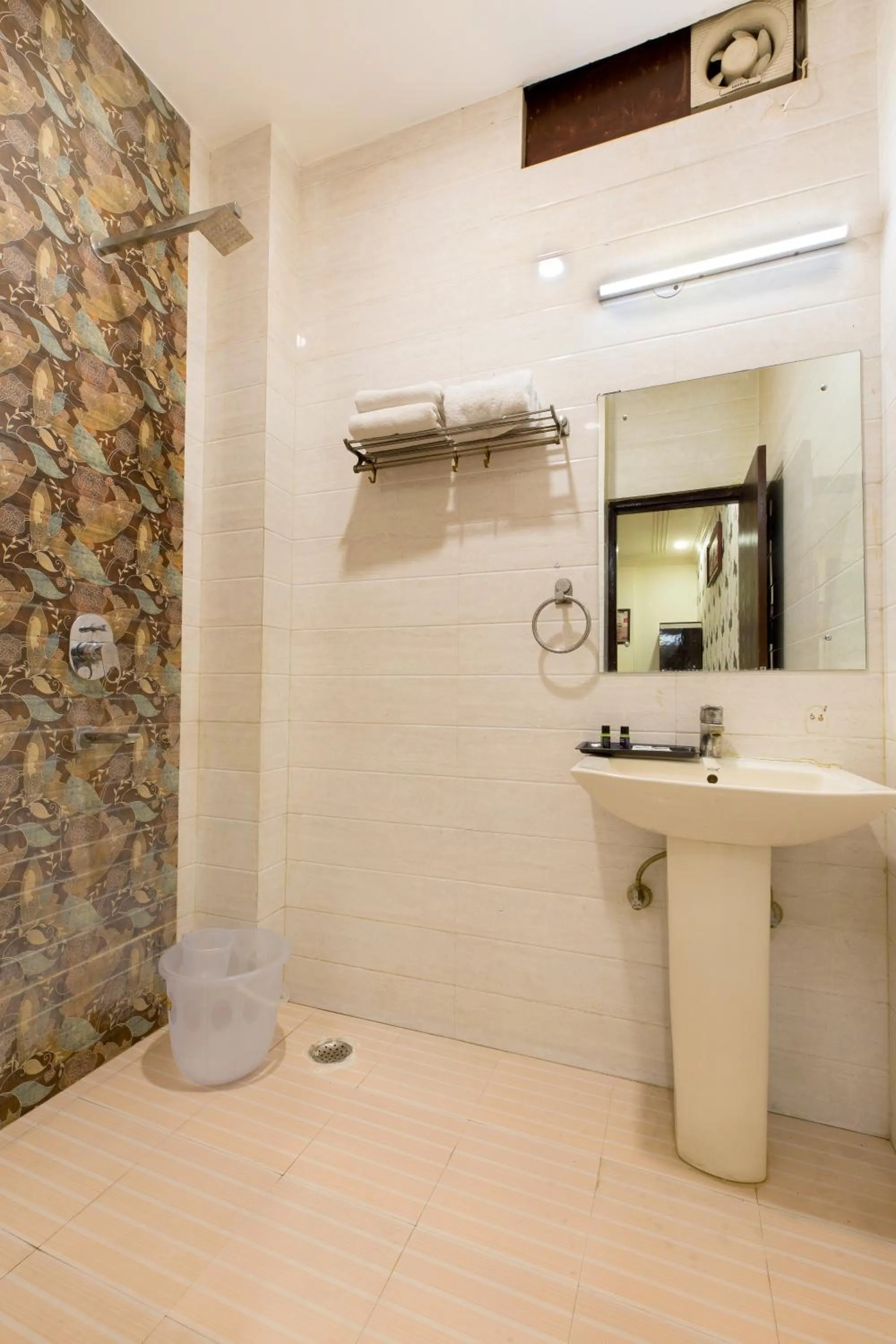 Bathroom in OPO Alpino Aerocity , Free Airport Pickup