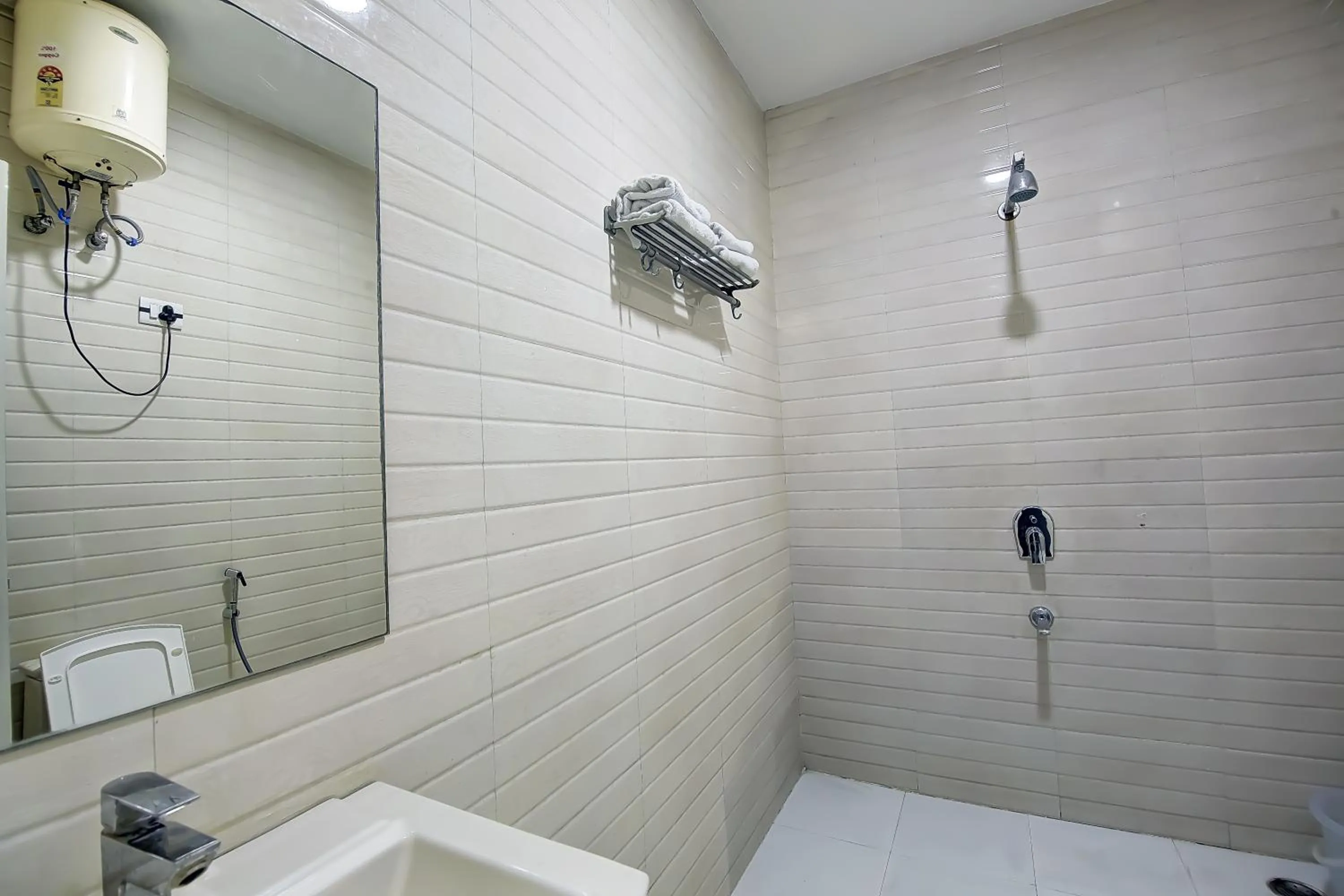 Bathroom in OPO Alpino Aerocity , Free Airport Pickup