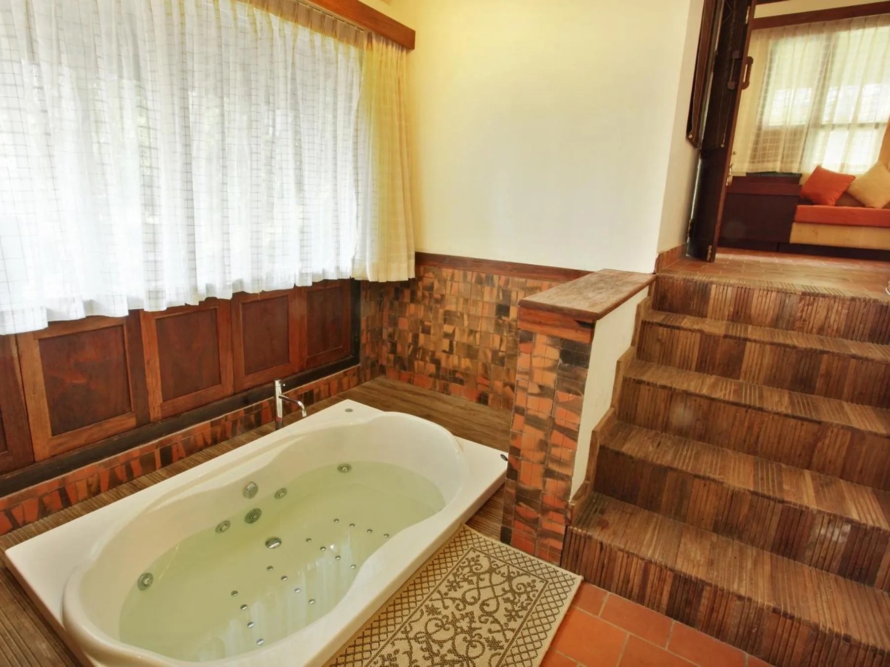 Decorative detail in Vythiri Resort