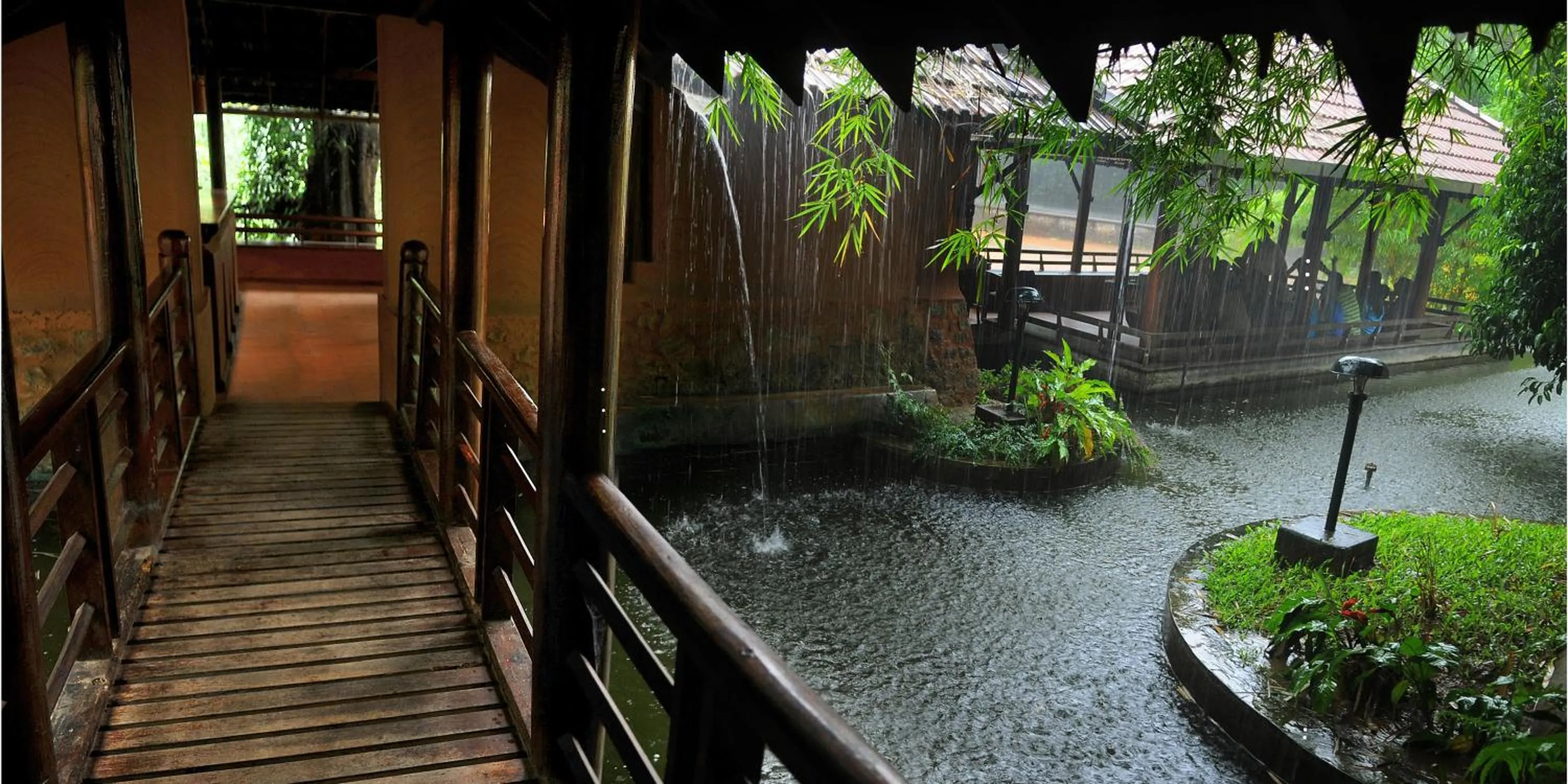 Decorative detail in Vythiri Resort