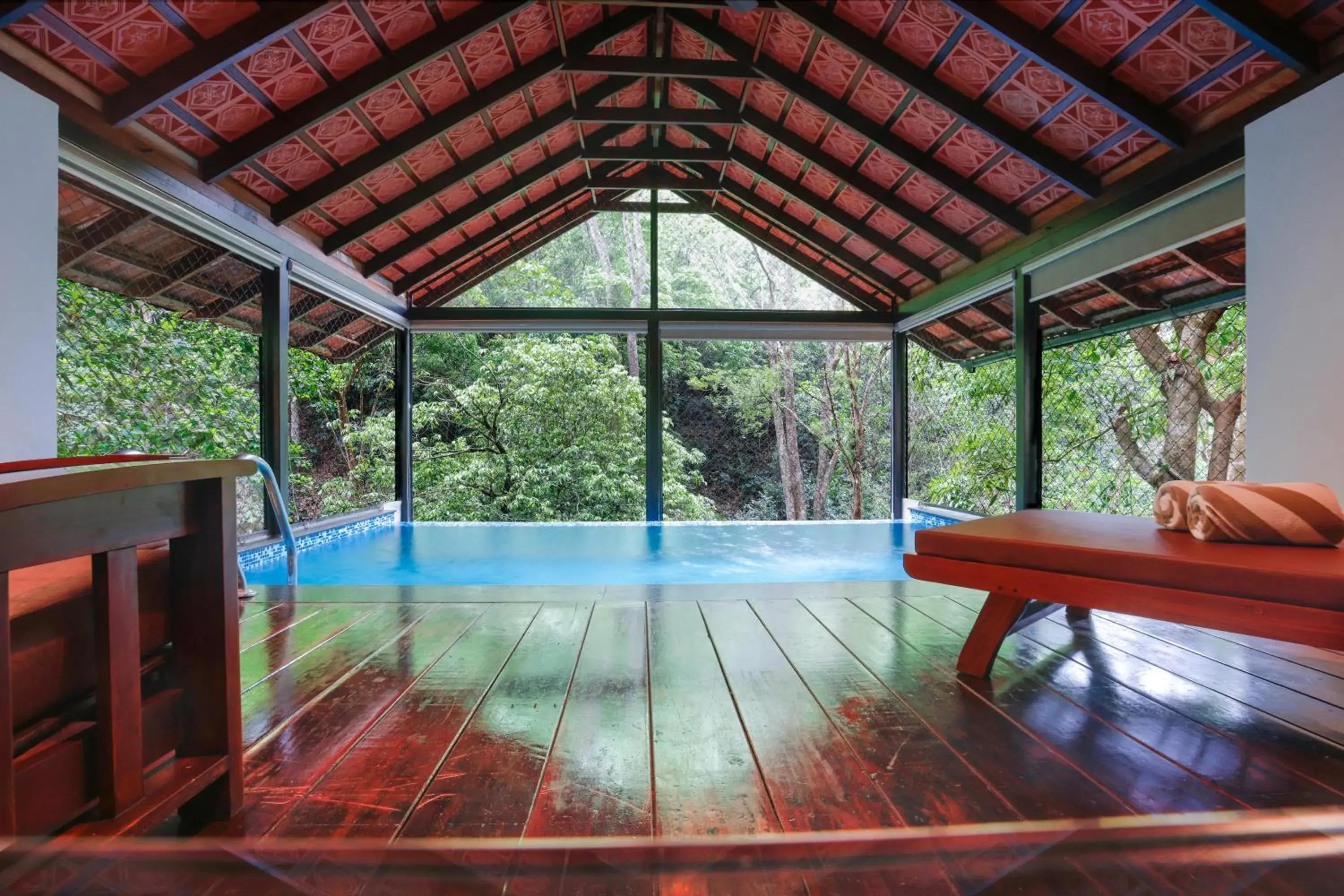 Swimming pool in Vythiri Resort Swimming pool in Vythiri Resort